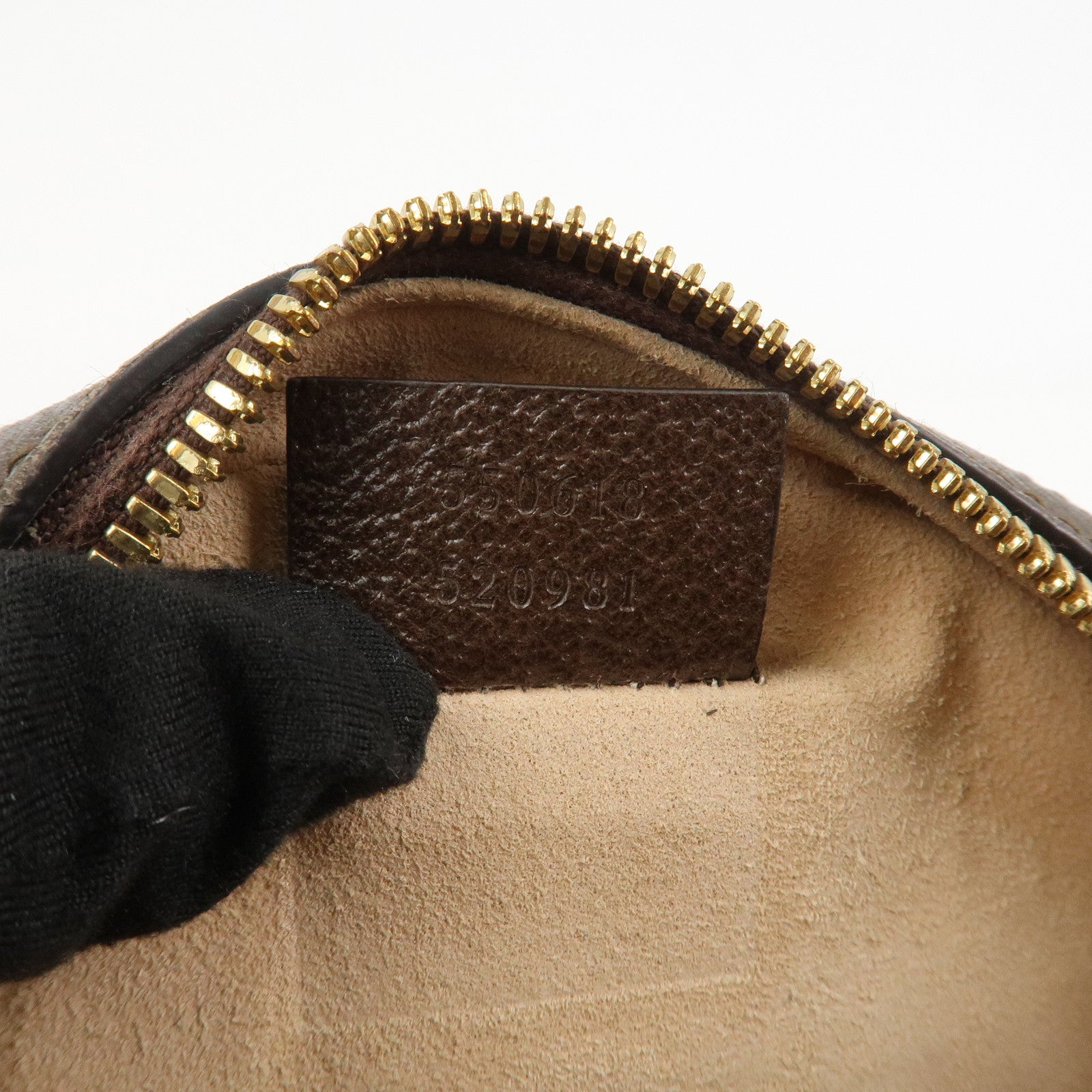 GUCCI Ophidia GG Supreme PVC Leather Shoulder Bag Brown 550618