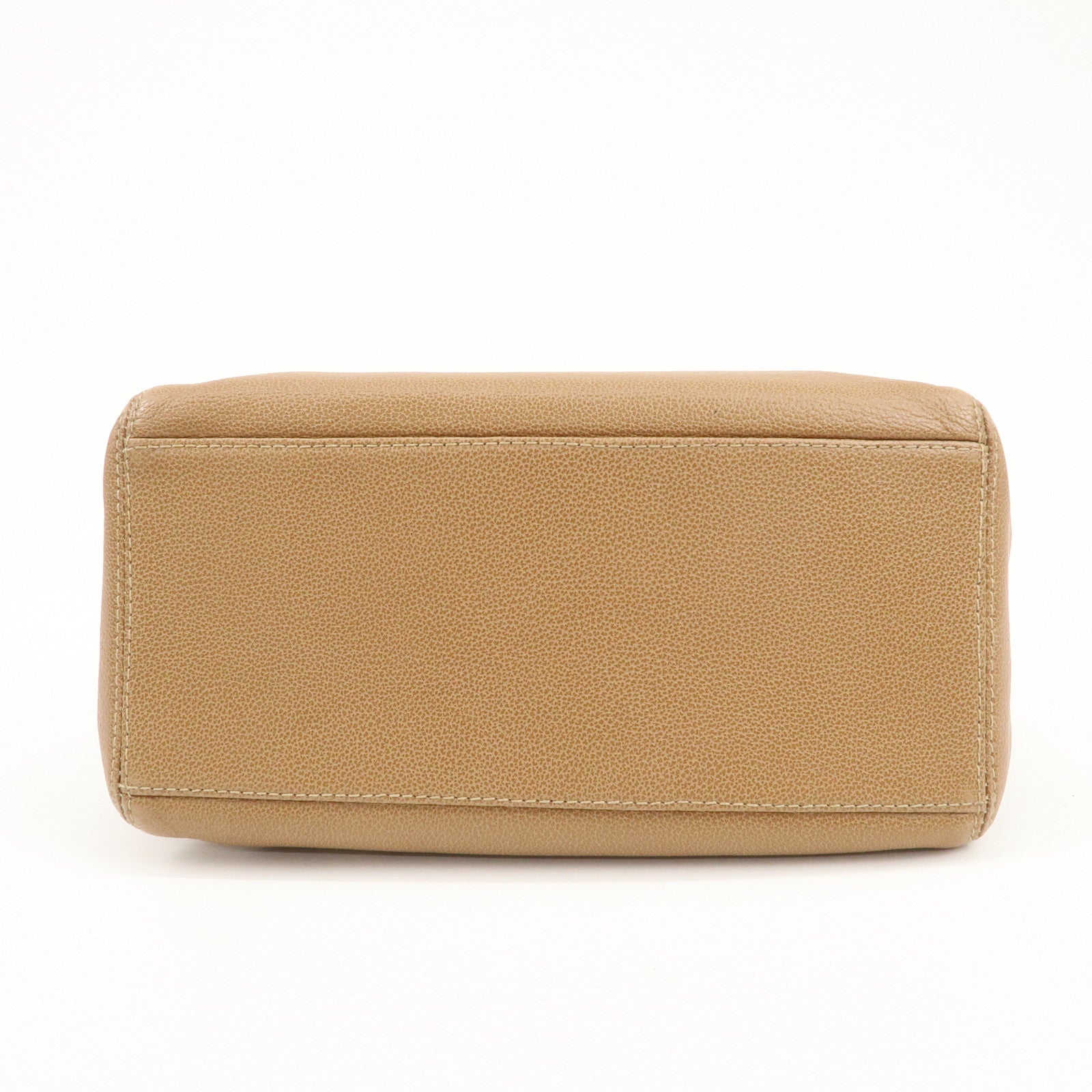 CHANEL COCO Mark Caviarskin Leather Shoulder Bag Tote Bag Brown Used