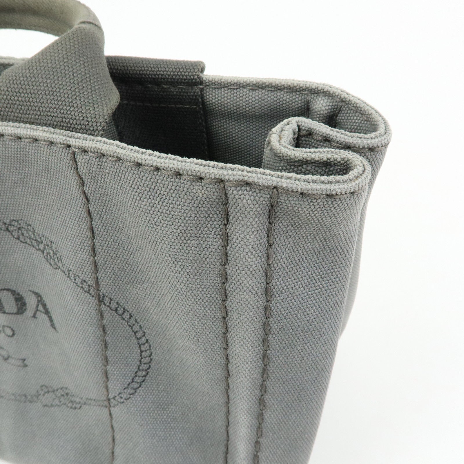 PRADA Canapa Mini Triangle Logo 2Way Bag Hand Shoulder Bag B2439G