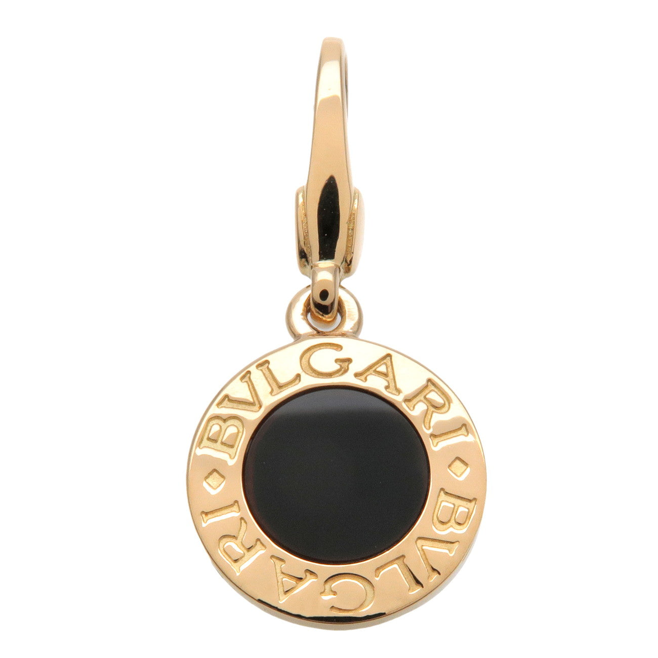 BVLGARI Bvlgari Bvlgari Onyx Pendant Top Charm K18 Yellow Gold Used