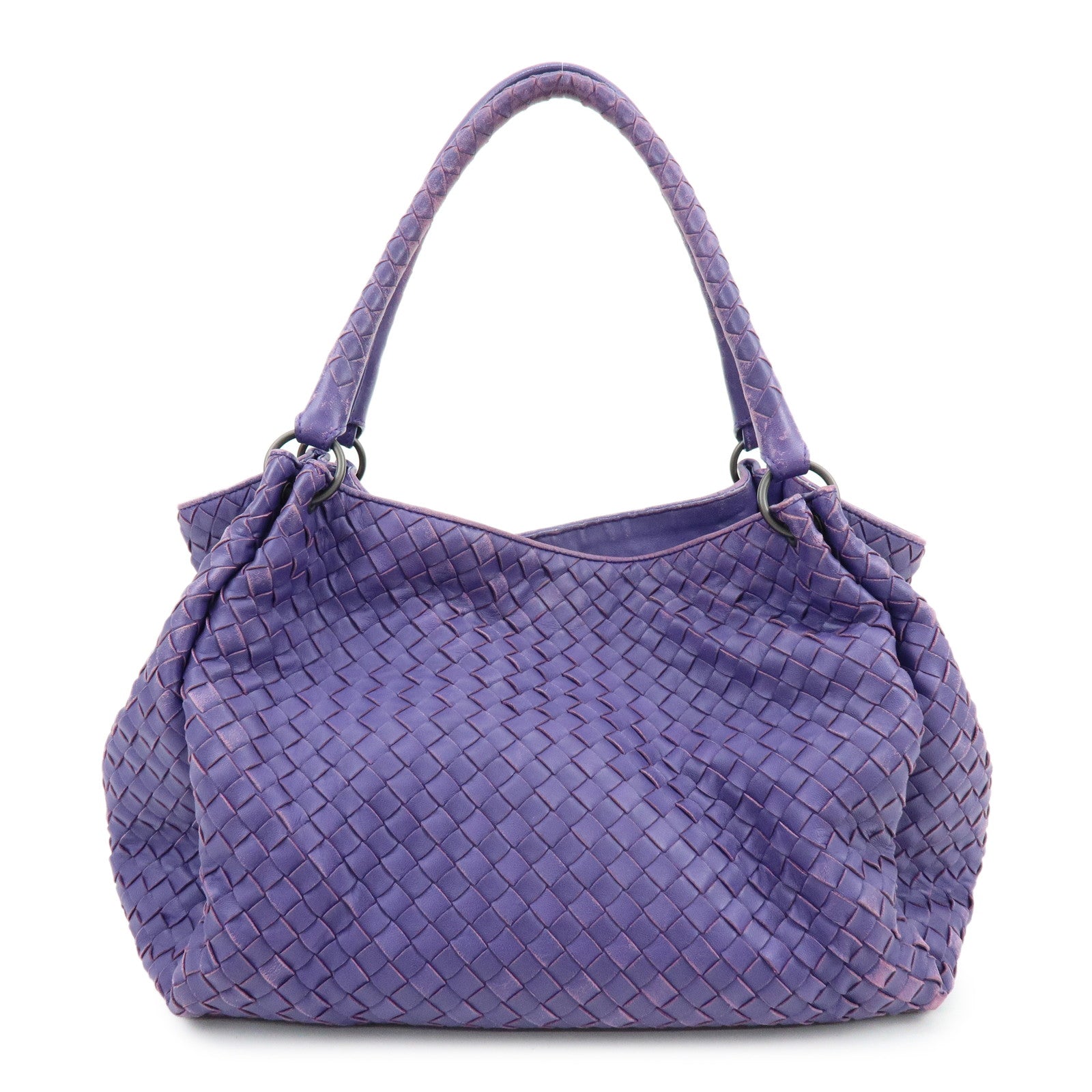 BOTTEGA VENETA Intrecciato Nappa Leather Tote Bag Purple 222322