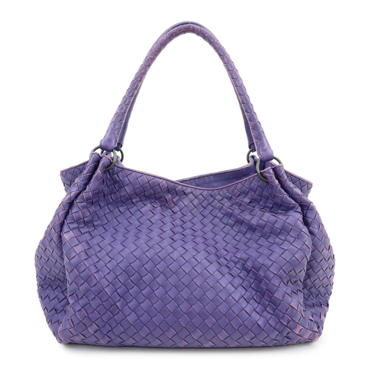BOTTEGA VENETA Intrecciato Nappa Leather Tote Bag Purple 222322