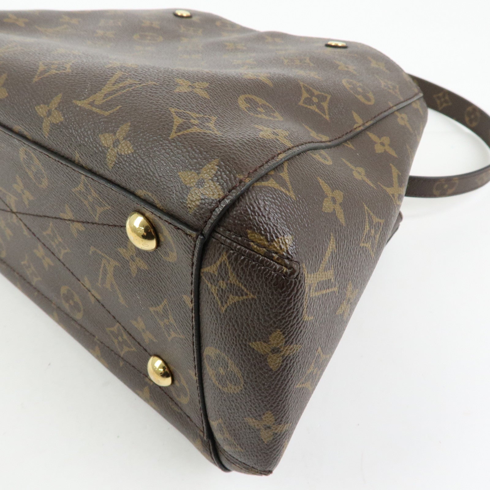 Louis Vuitton Monogram Montaigne MM 2Way Bag Hand Bag Brown M41056