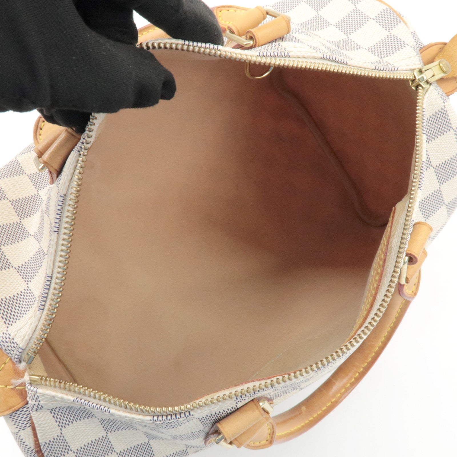 Louis Vuitton Damier Azur Speedy 30 Boston Bag Hand Bag N41533 Used