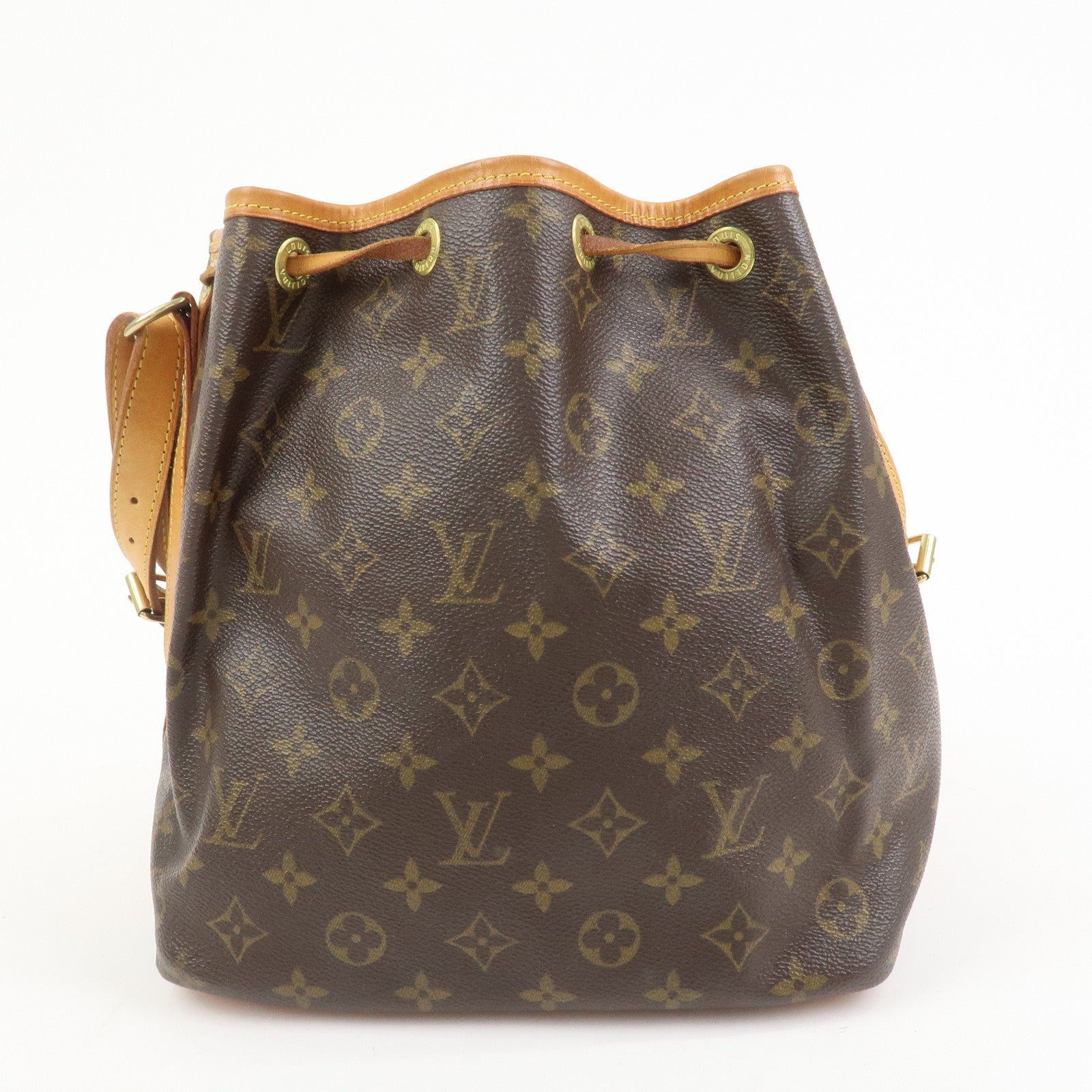 Louis Vuitton Monogram Petit Noe Shoulder Bag Brown M42226