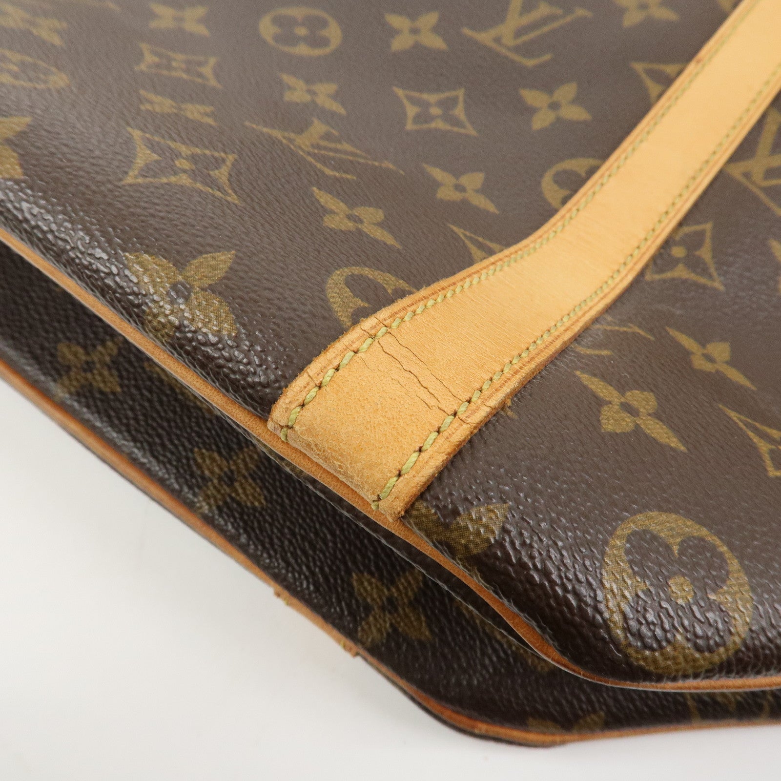 Louis Vuitton Monogram Sac Shopping Shoulder Bag Brown M51108