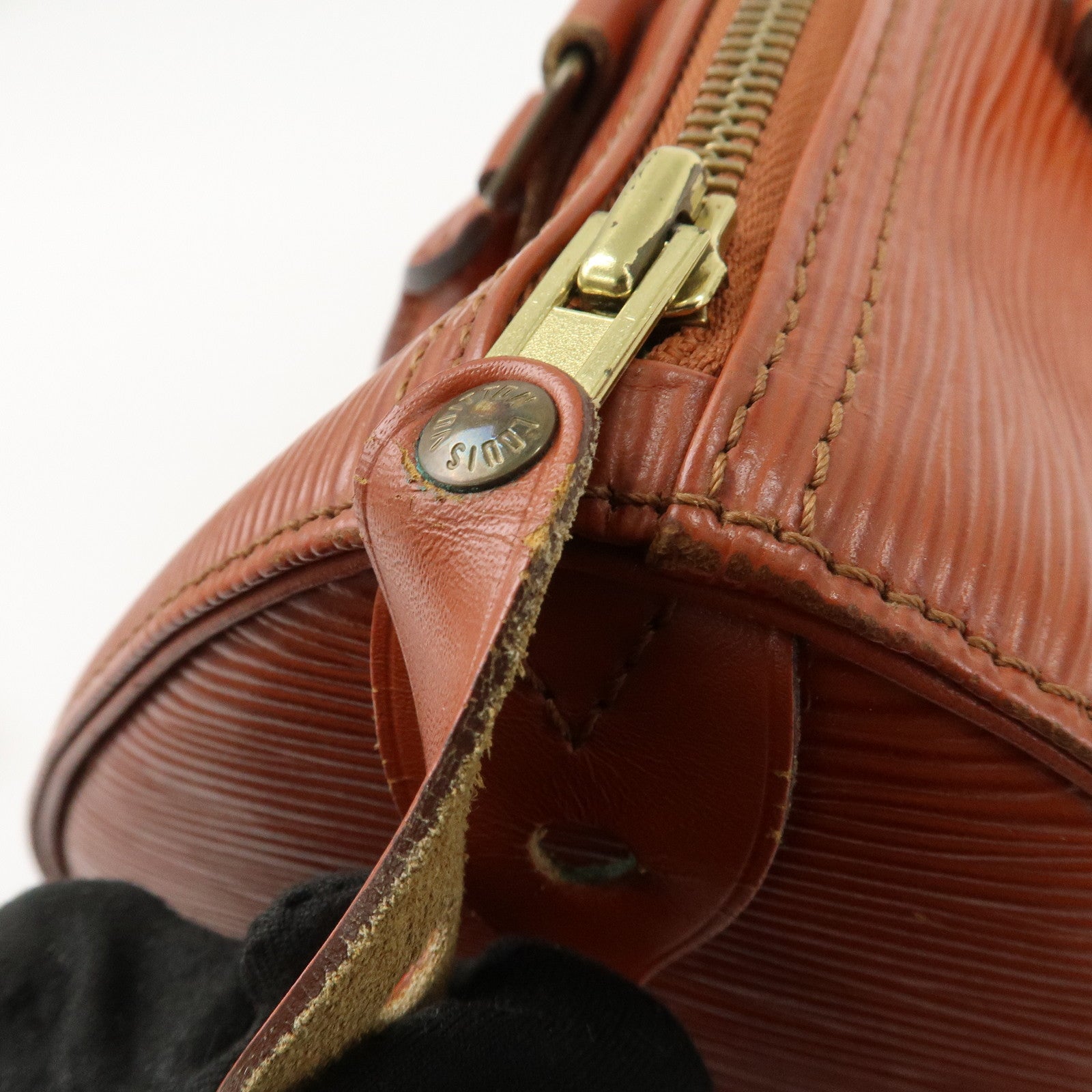 Louis Vuitton Epi Speedy 25 Hand Boston Bag Kenya Brown M43013 Used