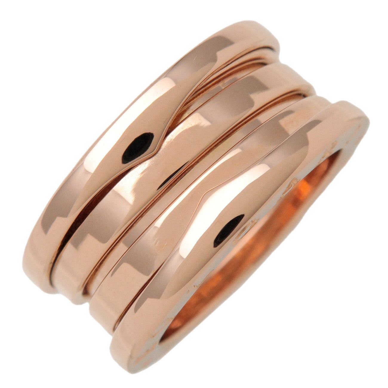 BVLGARI バンドリング BVLGARI B-Zero1 3Band Ring K18 750PG Rose Gold #49 US4.5 EU49 HK10
