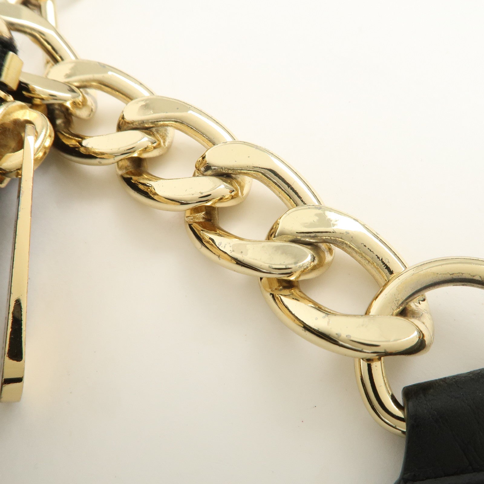 MICHAEL KORS Logo Leather 2Way Bag Hand Bag Shoulder Bag Black