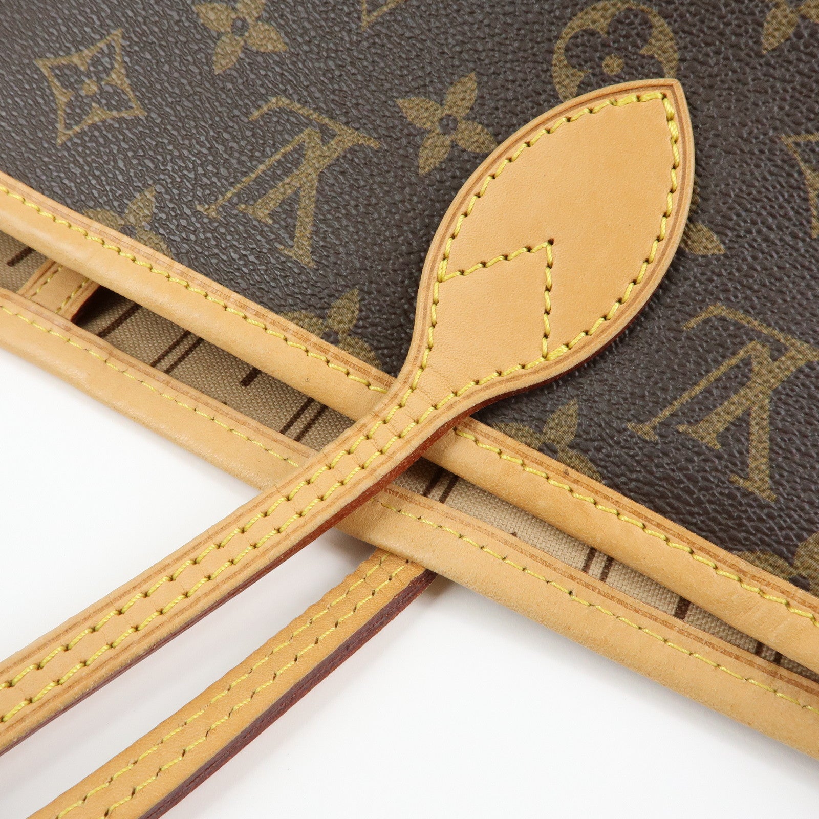 Louis Vuitton Monogram Neverfull MM Tote Shoulder Bag Brown M40156