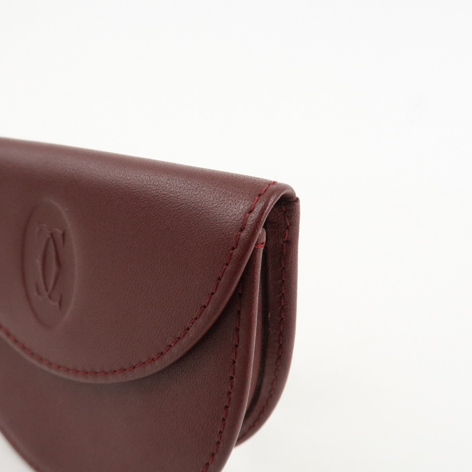 Cartier Must de Cartier Must Line Leather Coin Case L3000123 Used