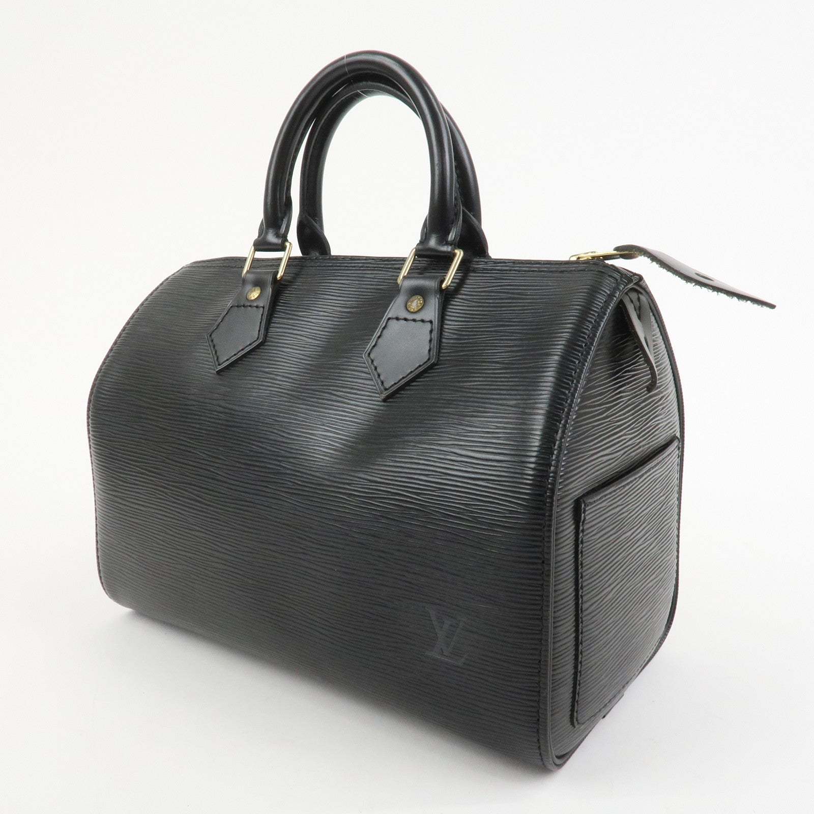 Louis Vuitton Epi Leather Speedy 25 Hand Bag Boston Bag Noir M59032