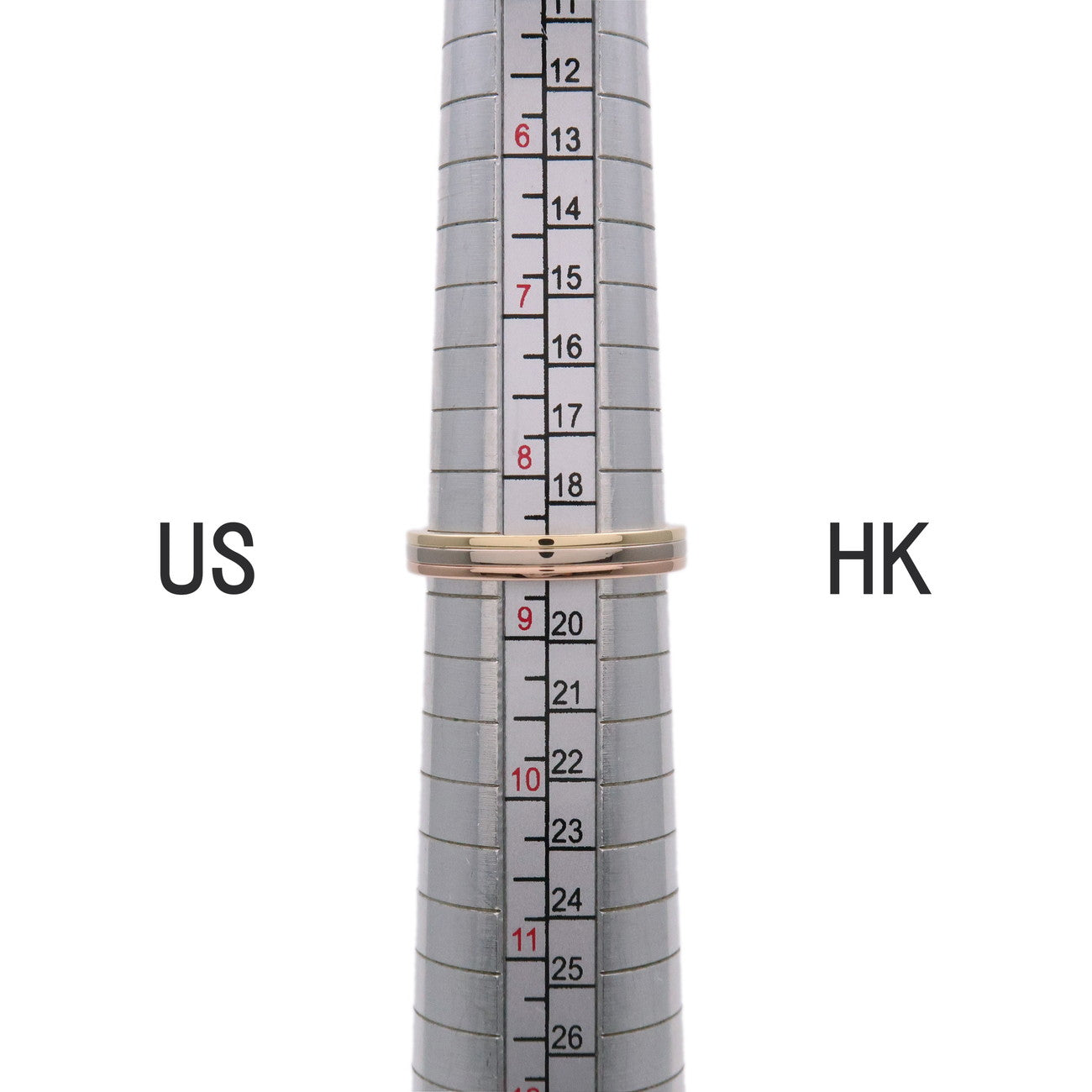 Cartier Vendome Three Color Ring K18 750YG/PG/WG #58 US8.5 EU58