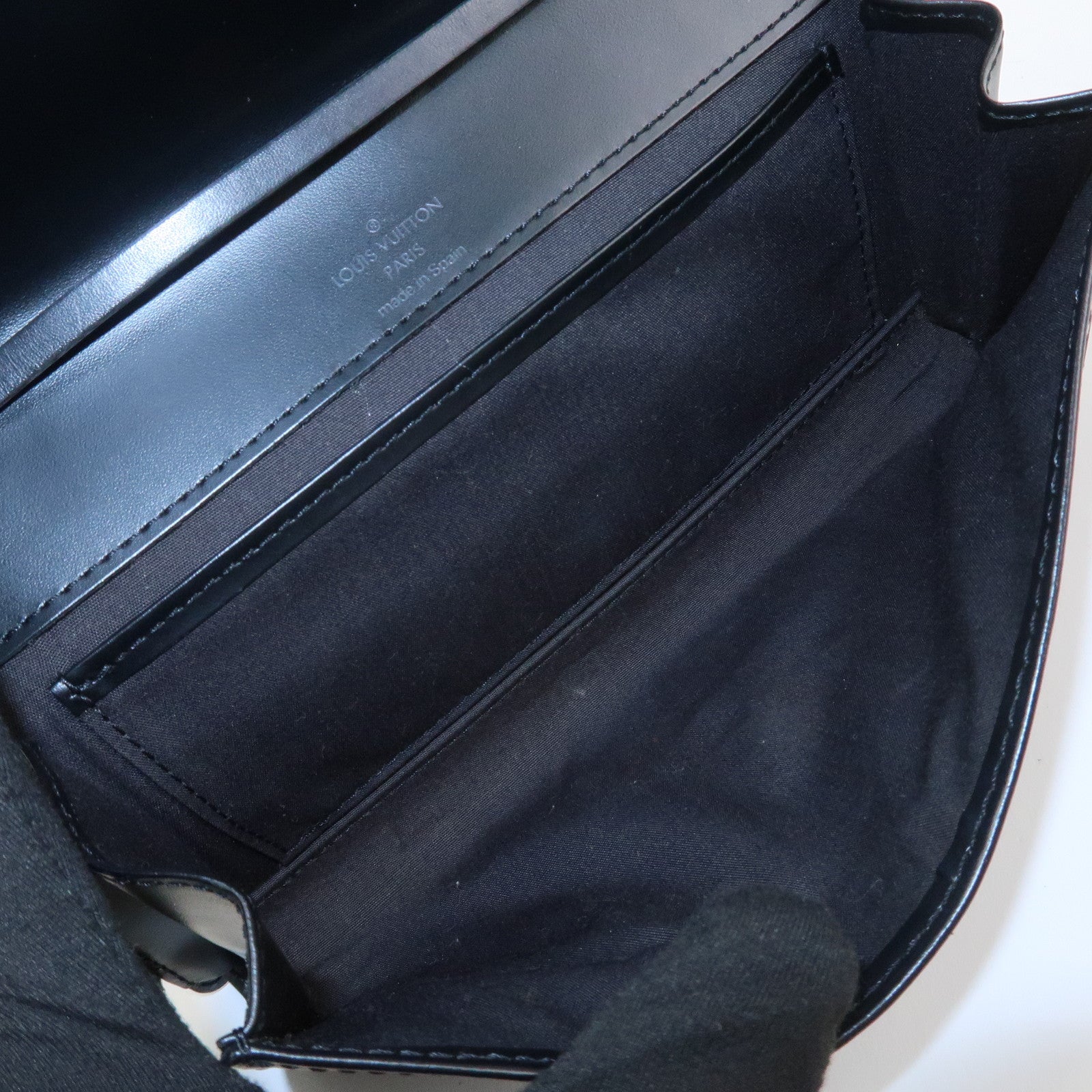 Louis Vuitton Epi Honfleur Shoulder Bag Hand Bag Noir Black M52732