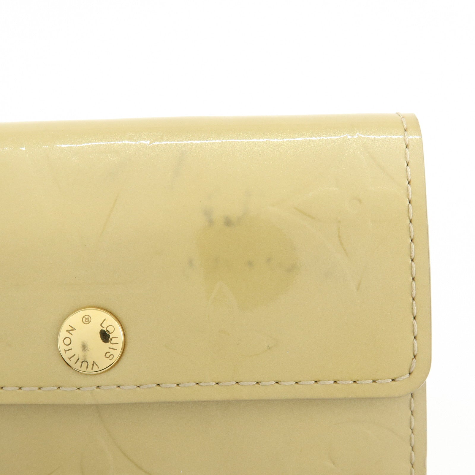 Louis Vuitton Monogram Vernis Leather Ludlow Wallet Beige M91160