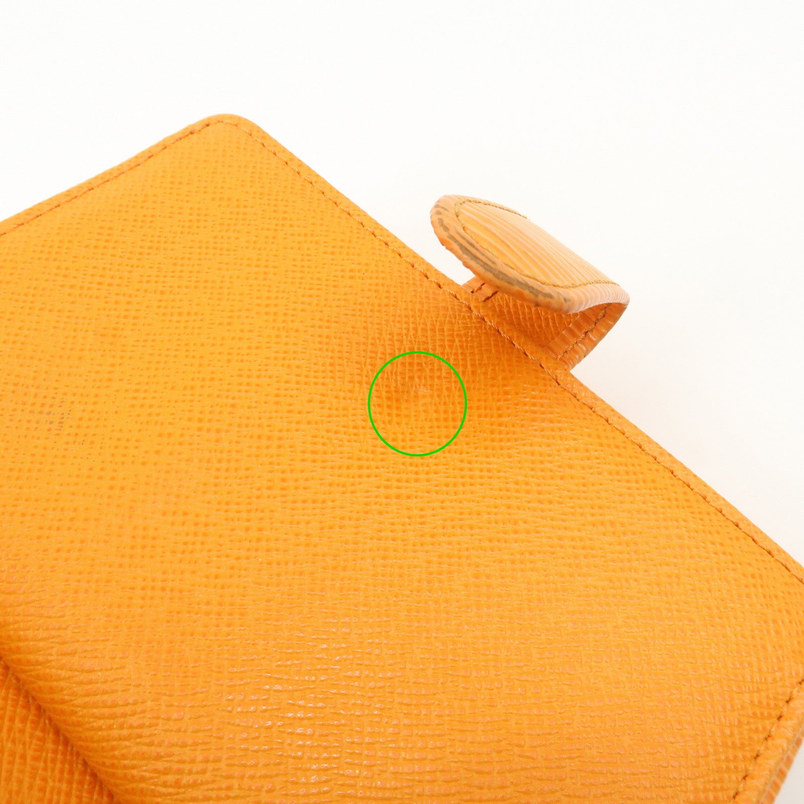Louis Vuitton Epi Porte Monnaie Viennois Bi-Fold Wallet Mandarin Orange Used