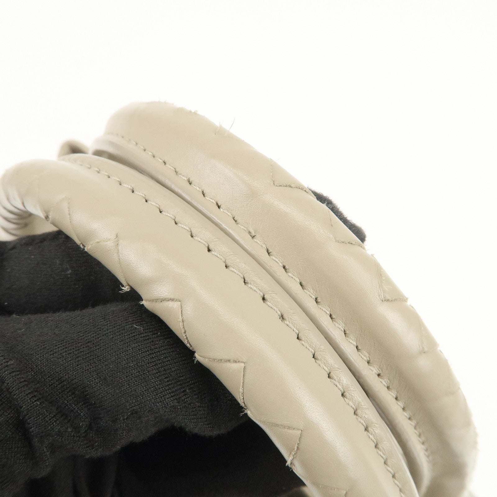 BOTTEGA VENETA Intrecciato Leather Tote Bag Hand Bag Greige