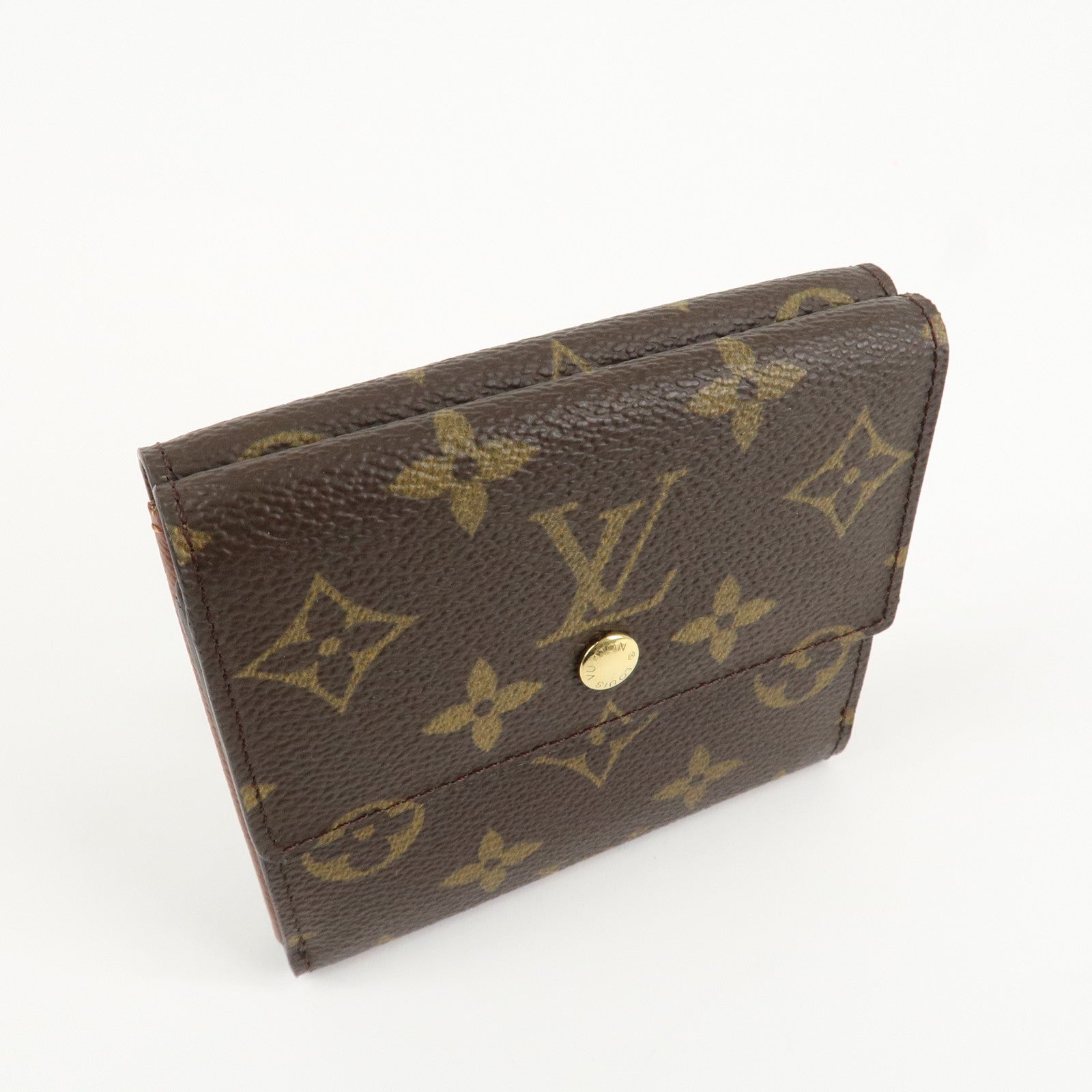 Louis Vuitton Monogram Porte Monnaie Billet Carte Credit Wallet M61652 Used