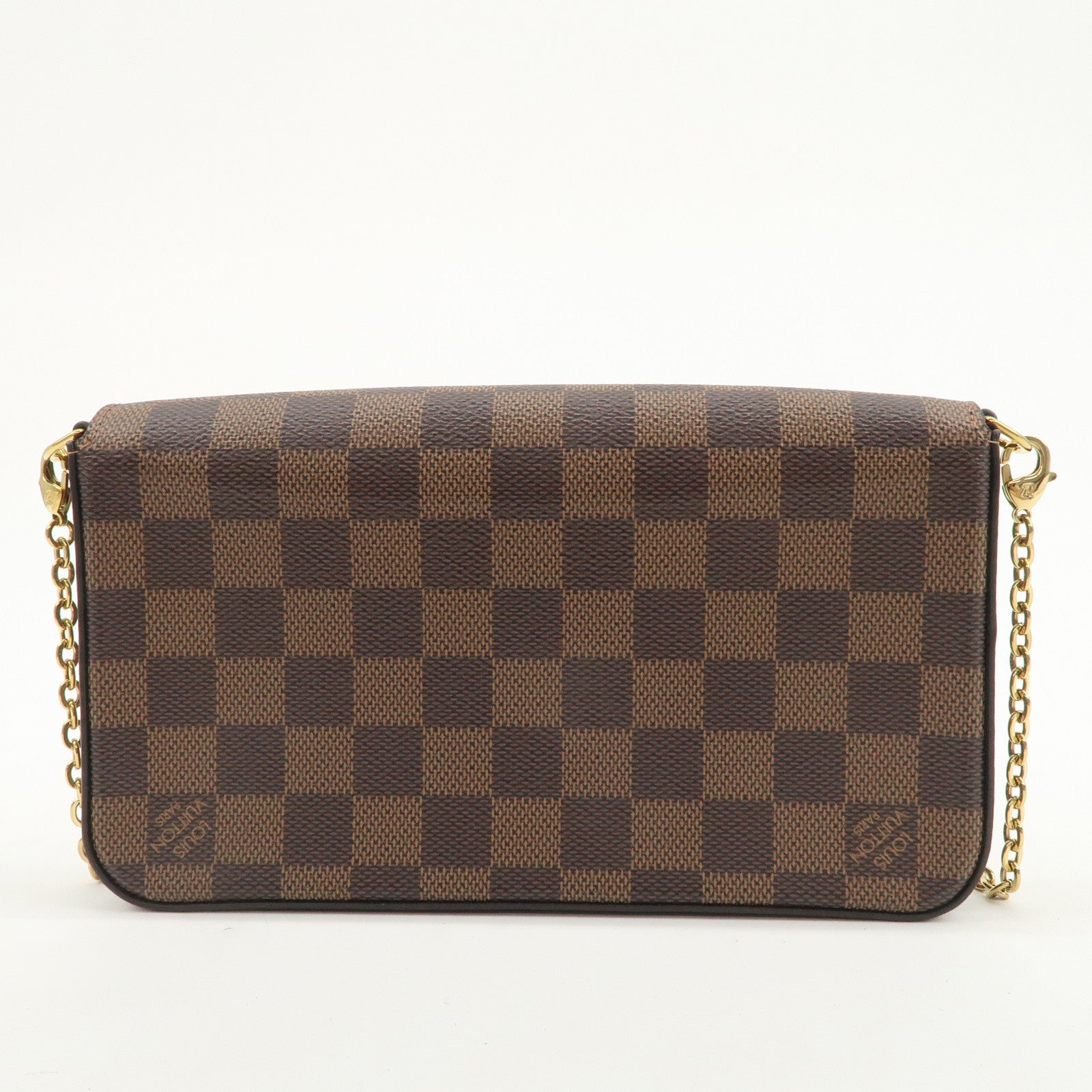 Louis Vuitton Damier Pochette Felicie Shoulder Bag Brown M63032