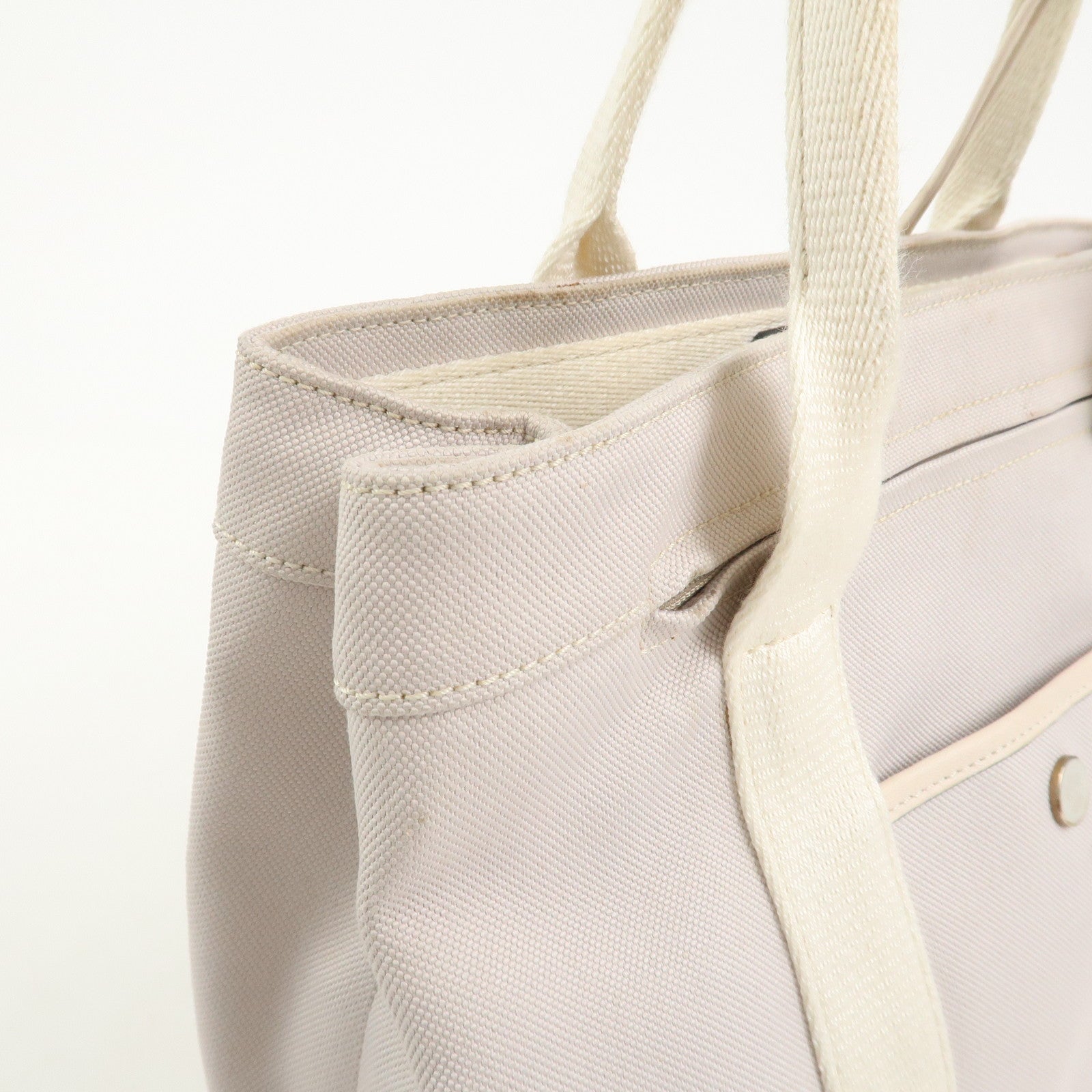 LOEWE Anagram Logo Canvas 2WAY Bag Shoulder Bag Hand Bag Gray