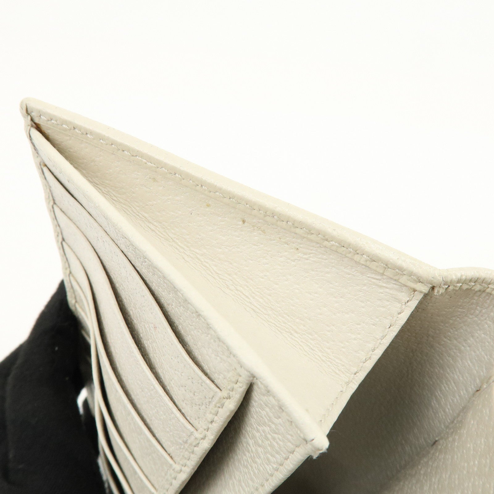 GUCCI Sherry GG Canvas Leather Long Wallet Continental Wallet Beige