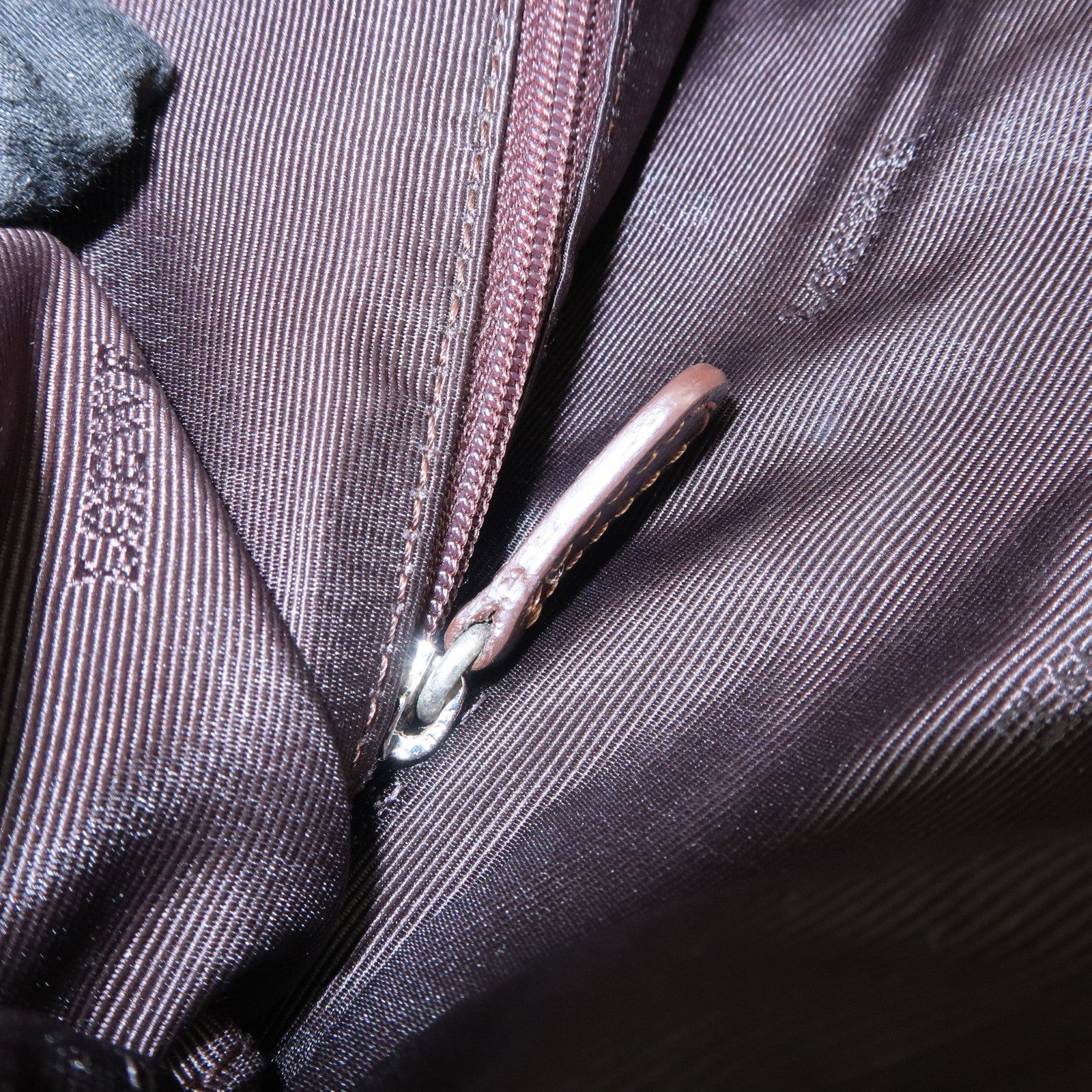 LOEWE Senda Logo Leather Shoulder Bag Crossbody Bag Brown