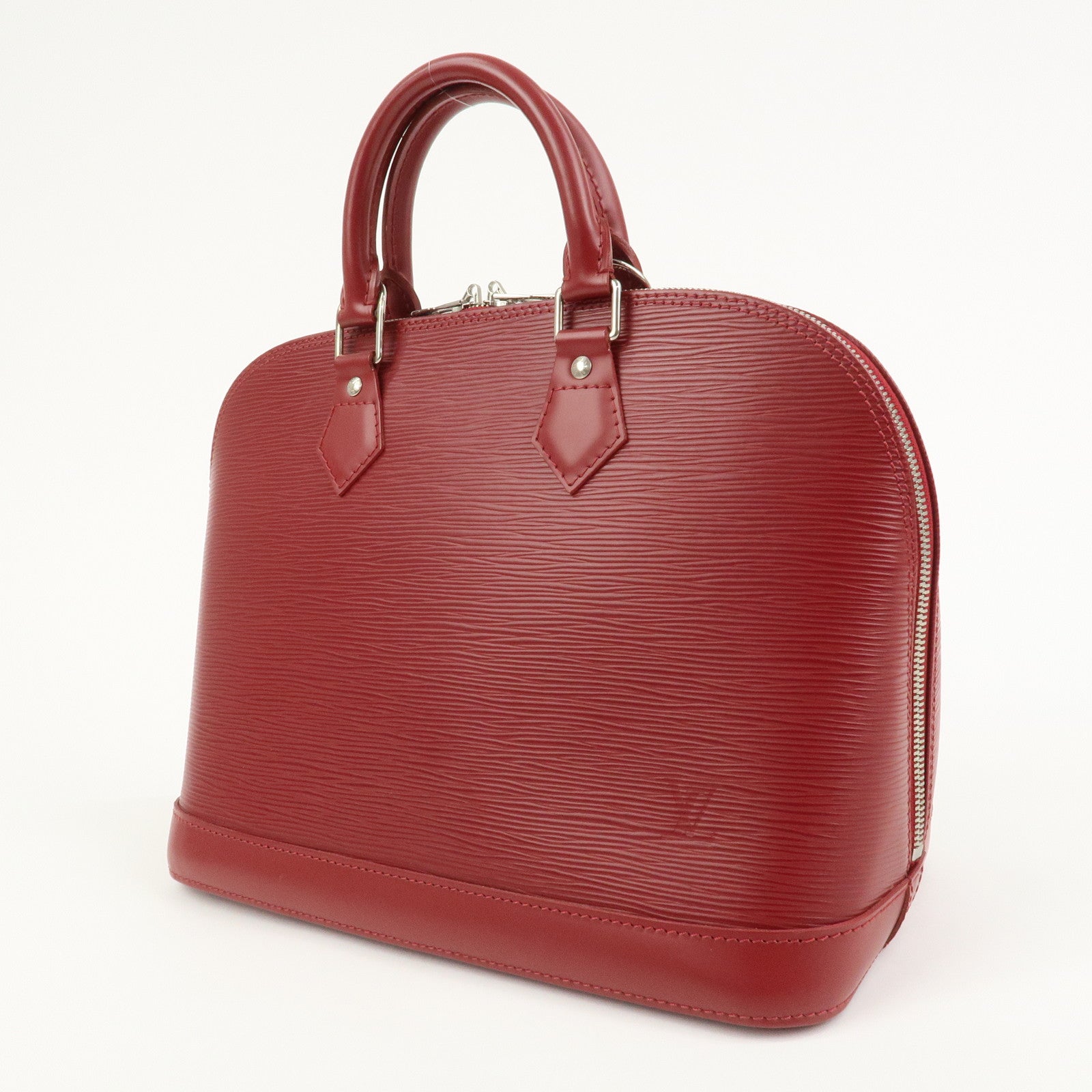 Louis Vuitton Epi Alma PM Leather Hand Bag Carmine M4058E