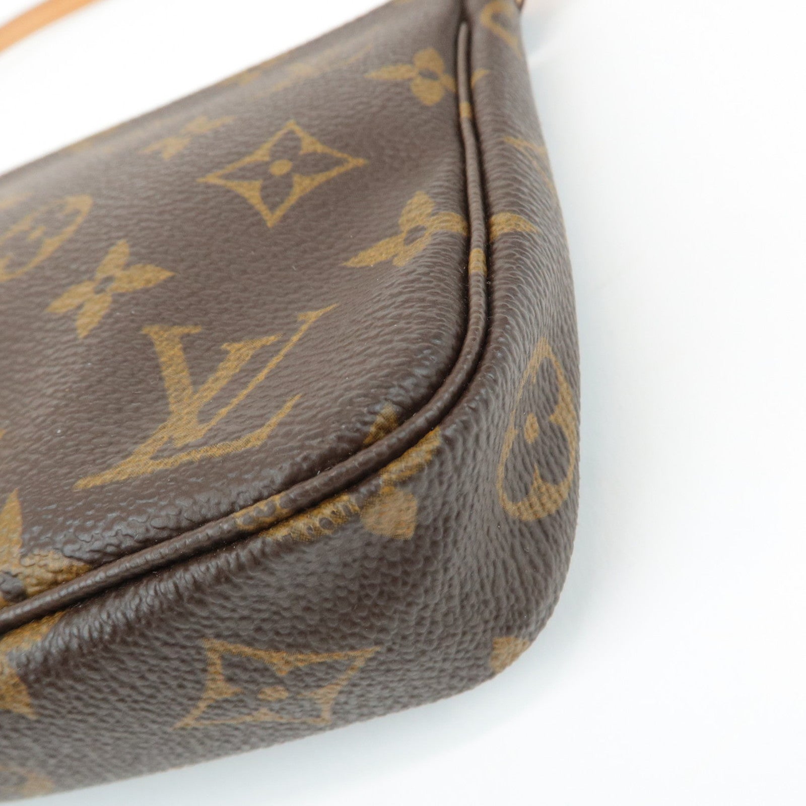 Louis Vuitton Monogram Pochette Accessoires Hand Bag Brown M51980