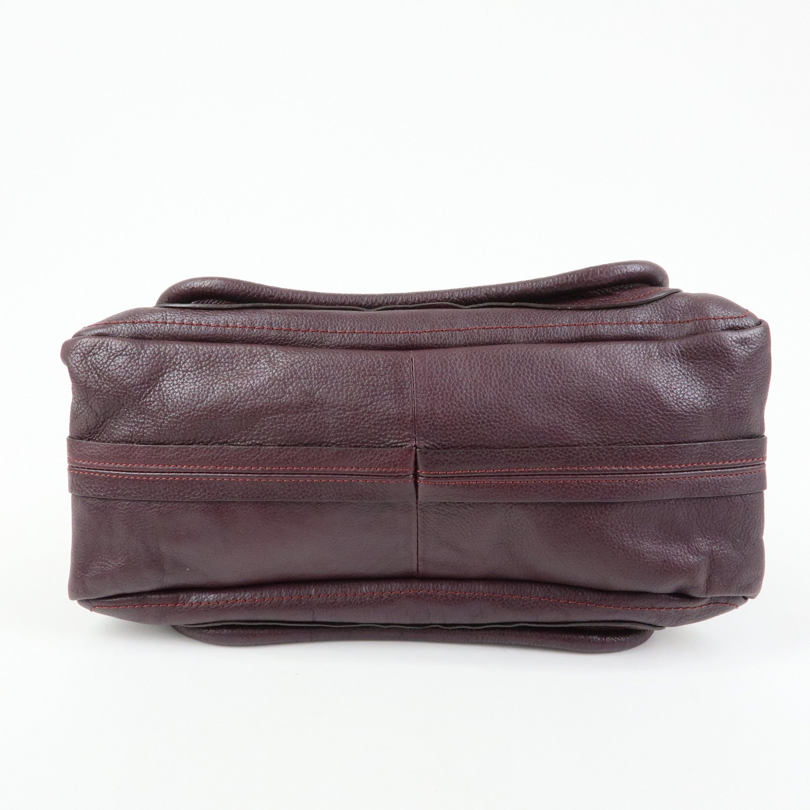 Chloe Paraty Leather 2Way Bag Shoulder Bag Hand Bag Purple