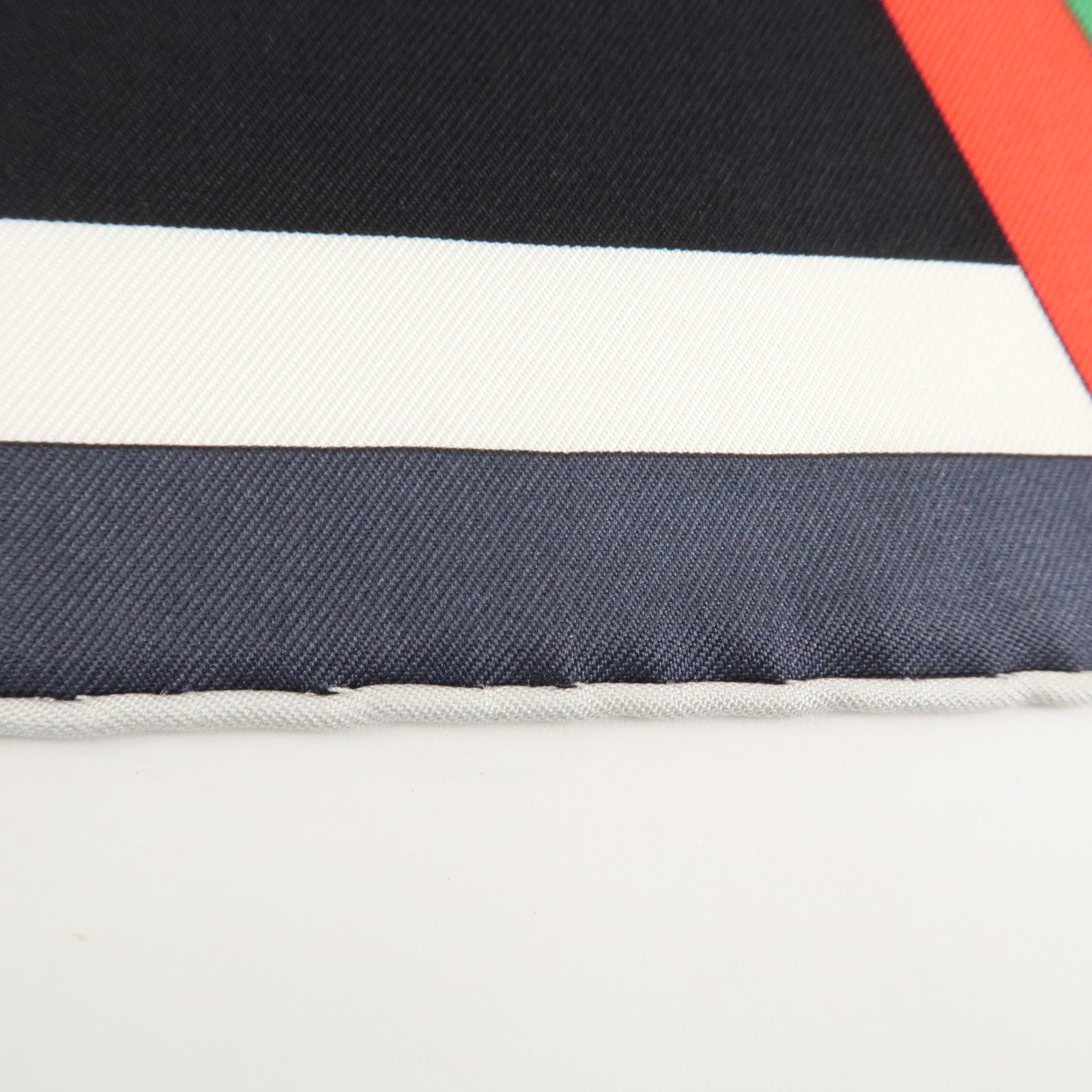 HERMES Carre 90 Silk 100% Scarf LES JEUX D'HERMES Black Used