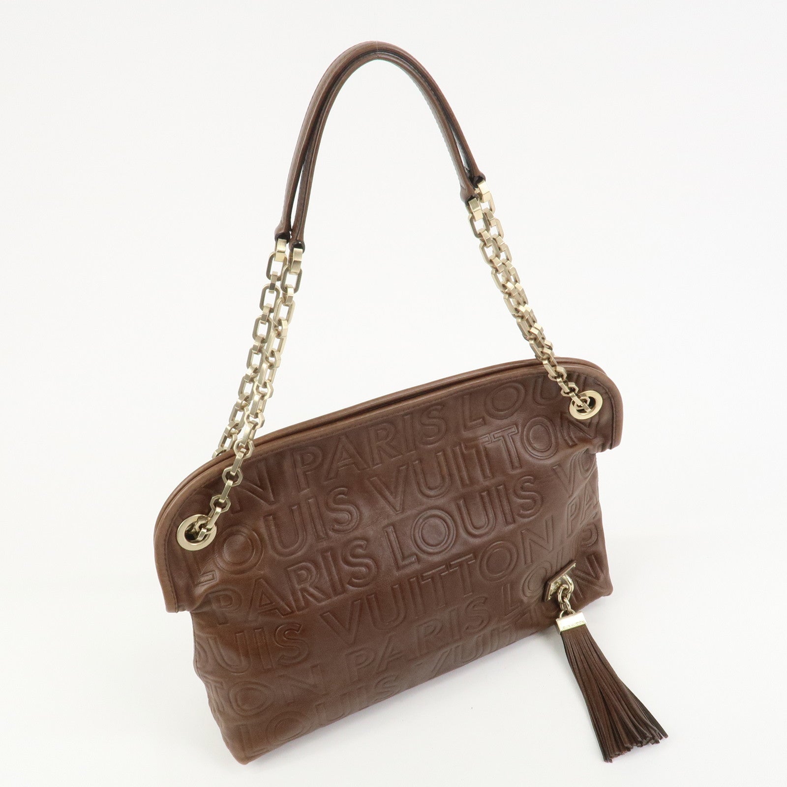 Louis Vuitton Paris Souple Wish Leather Shoulder Bag Brown M95830