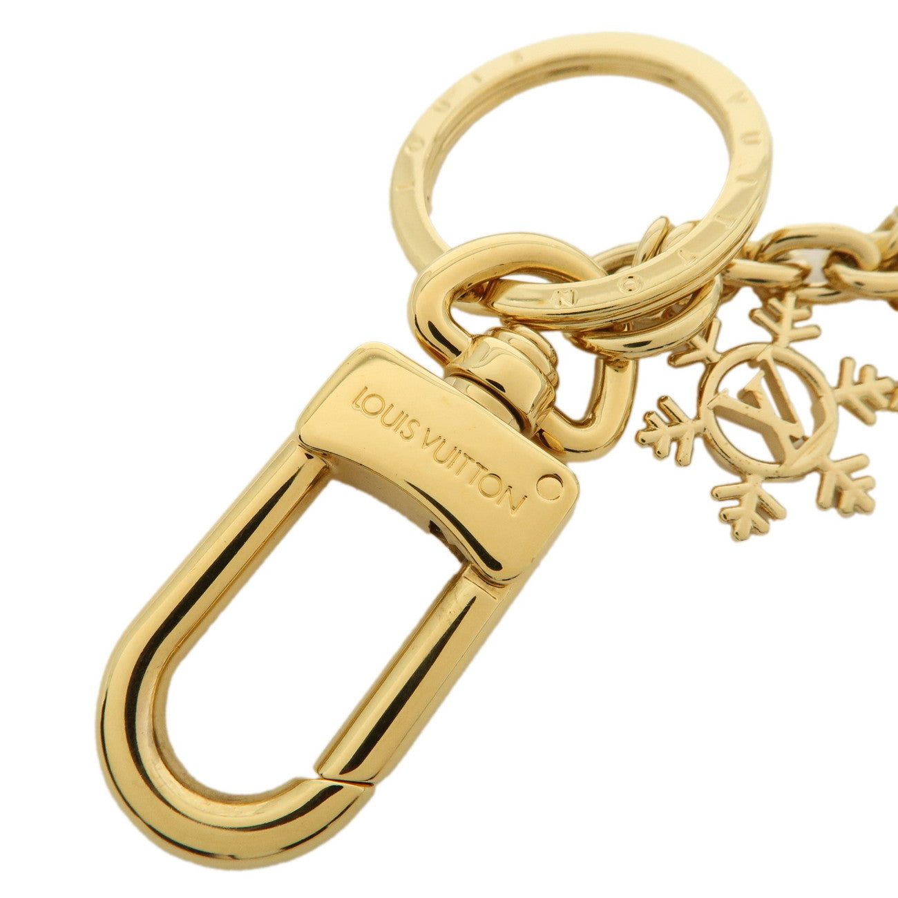 Louis Vuitton Vivienne Ice Skate Bag Charm Key Chain Gold M01444