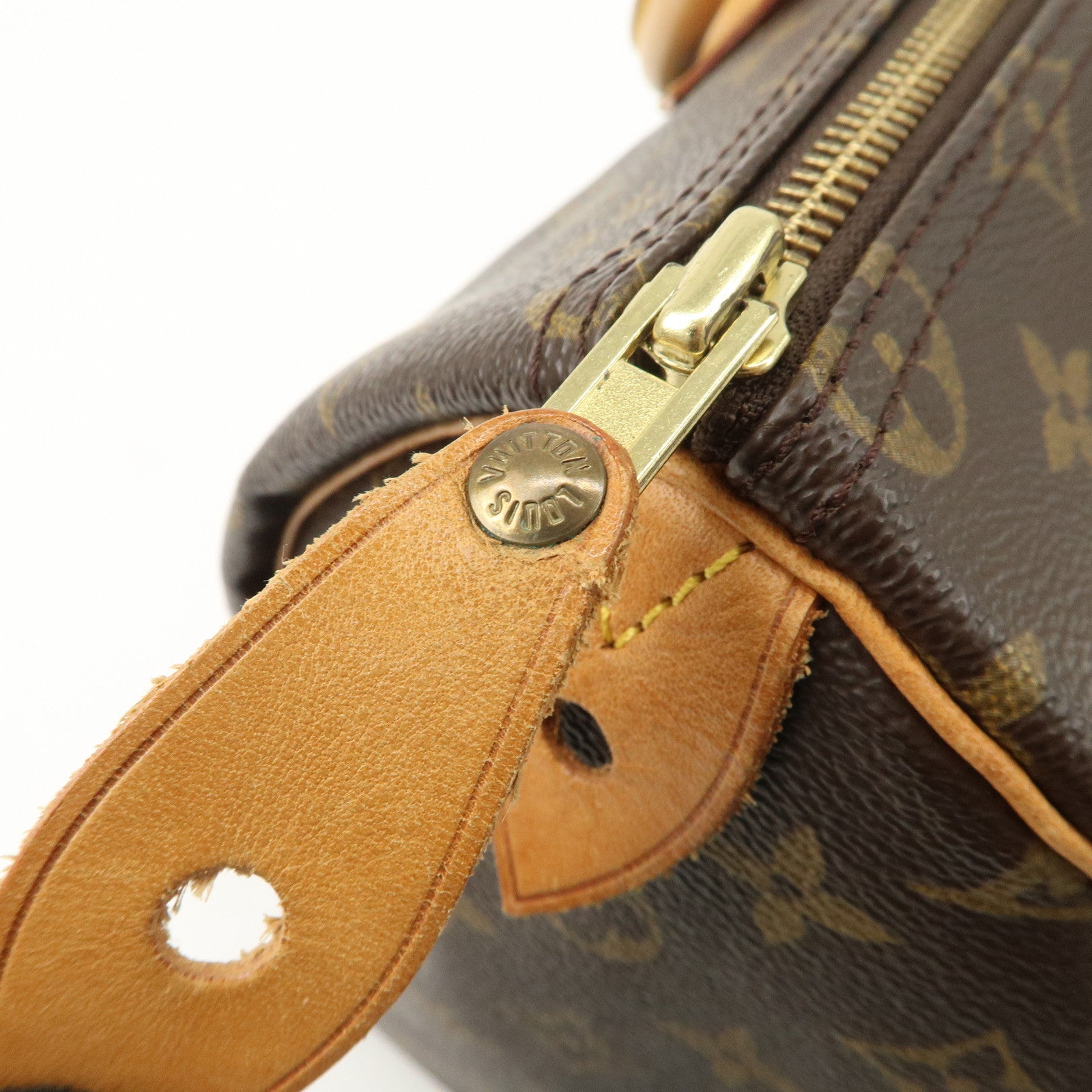 Louis Vuitton Monogram Speedy 35 Boston Bag Brown M41524