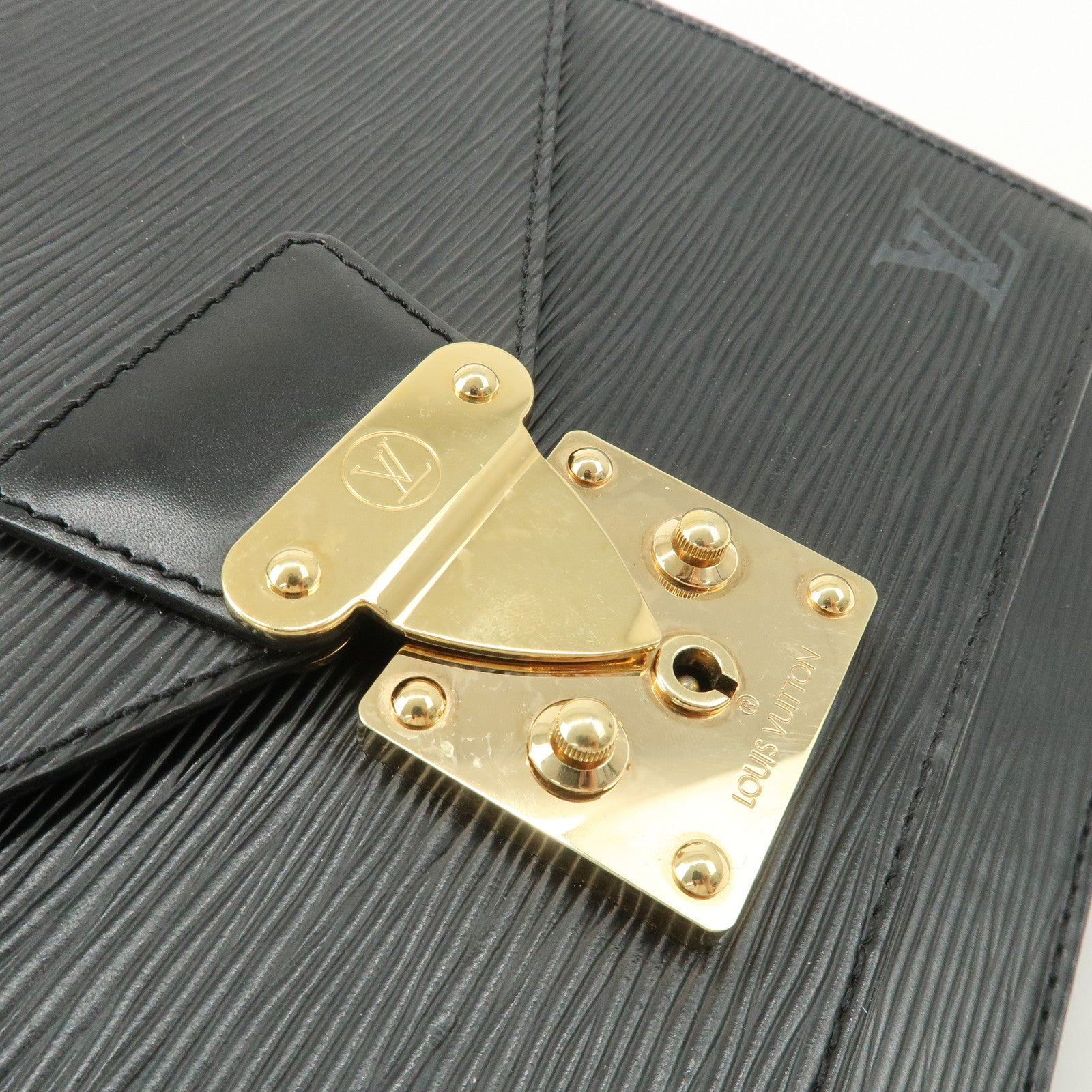 Louis Vuitton Epi Monseau 2Way Shoulder Bag Hand Bag Black M52122 Used