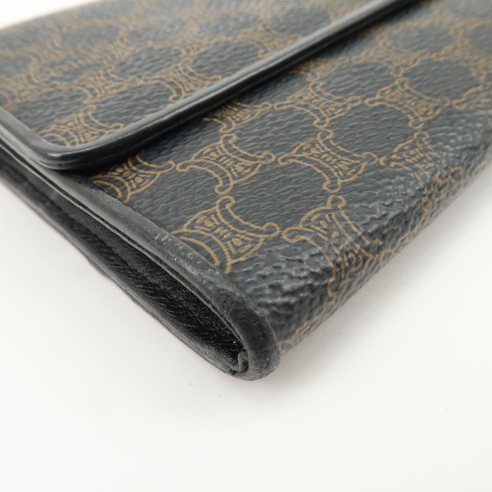 Celine Macadam Set of 2 PVC Long Wallet Brown Black