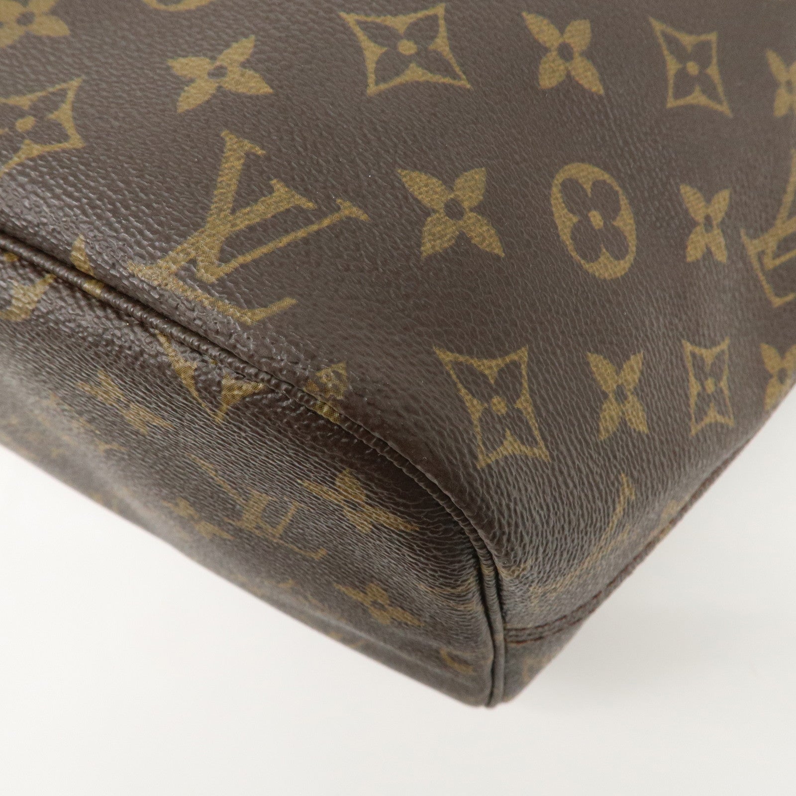 Louis Vuitton Monogram Neverfull MM Tote Bag Brown M40156