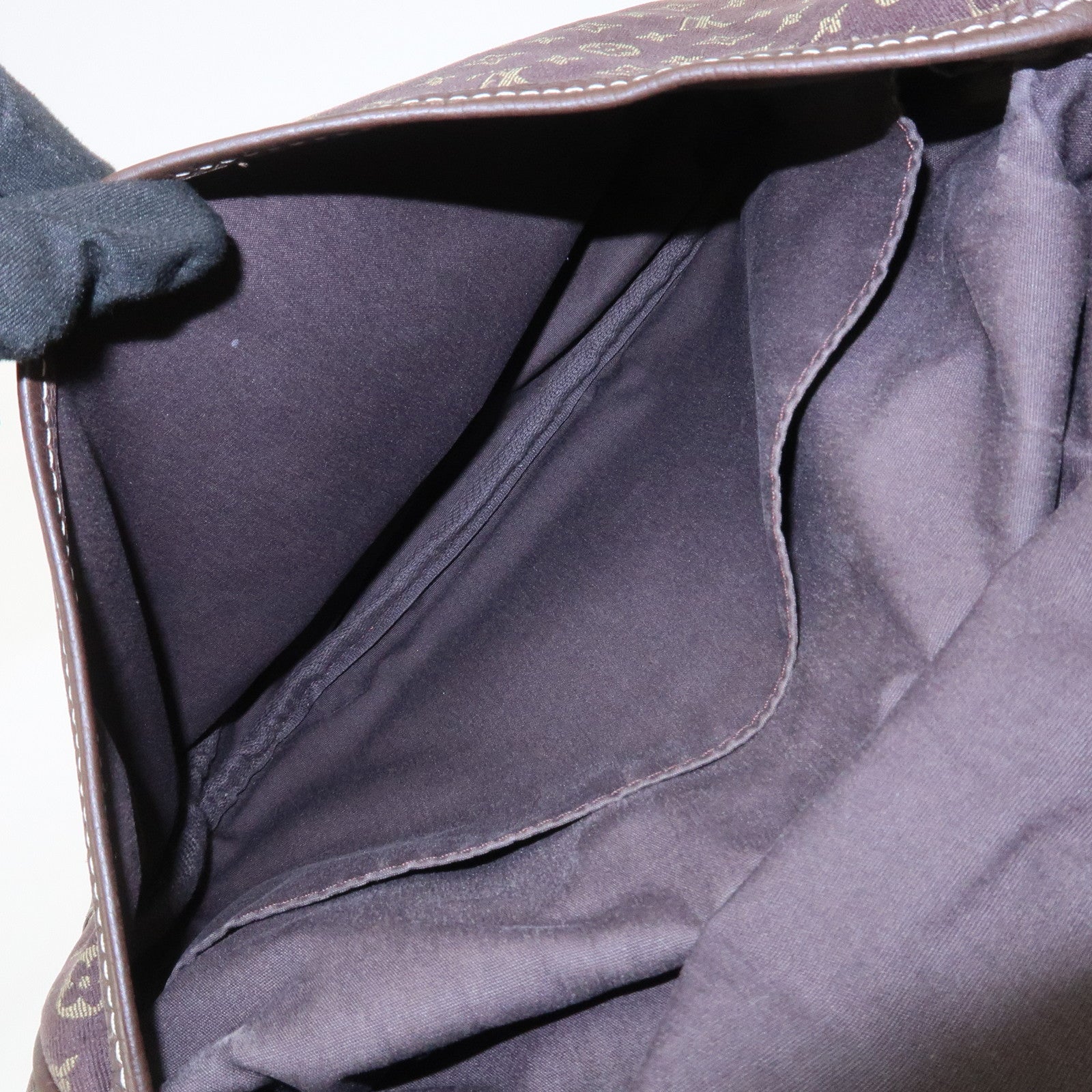 Louis Vuitton Monogram Mini Lin Saumur 30 Shoulder Bag Ebene M95227