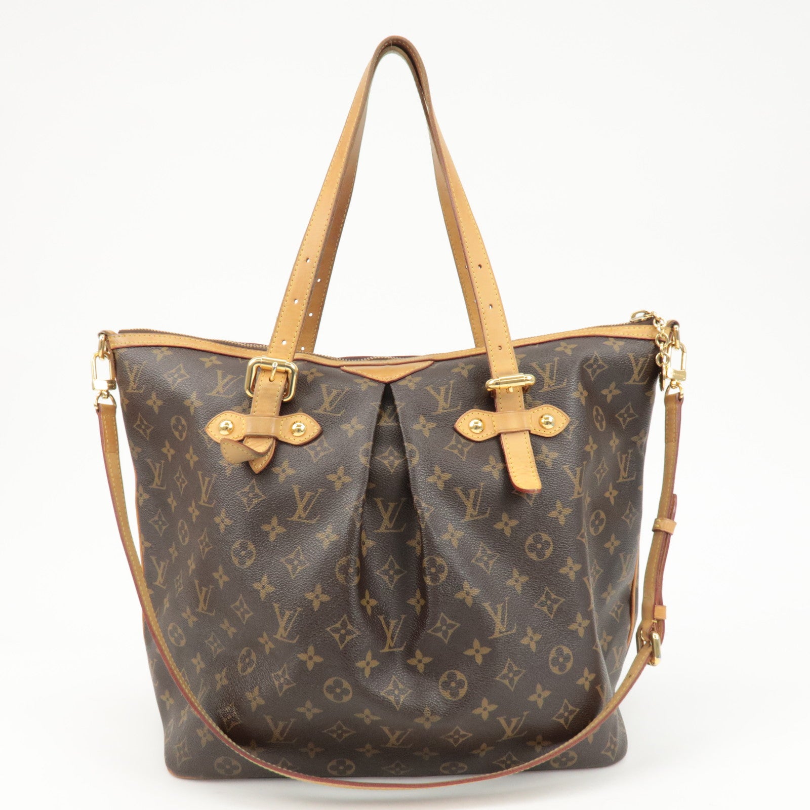 Louis Vuitton Monogram Palermo GM 2Way Hand Bag Brown M40146 Used