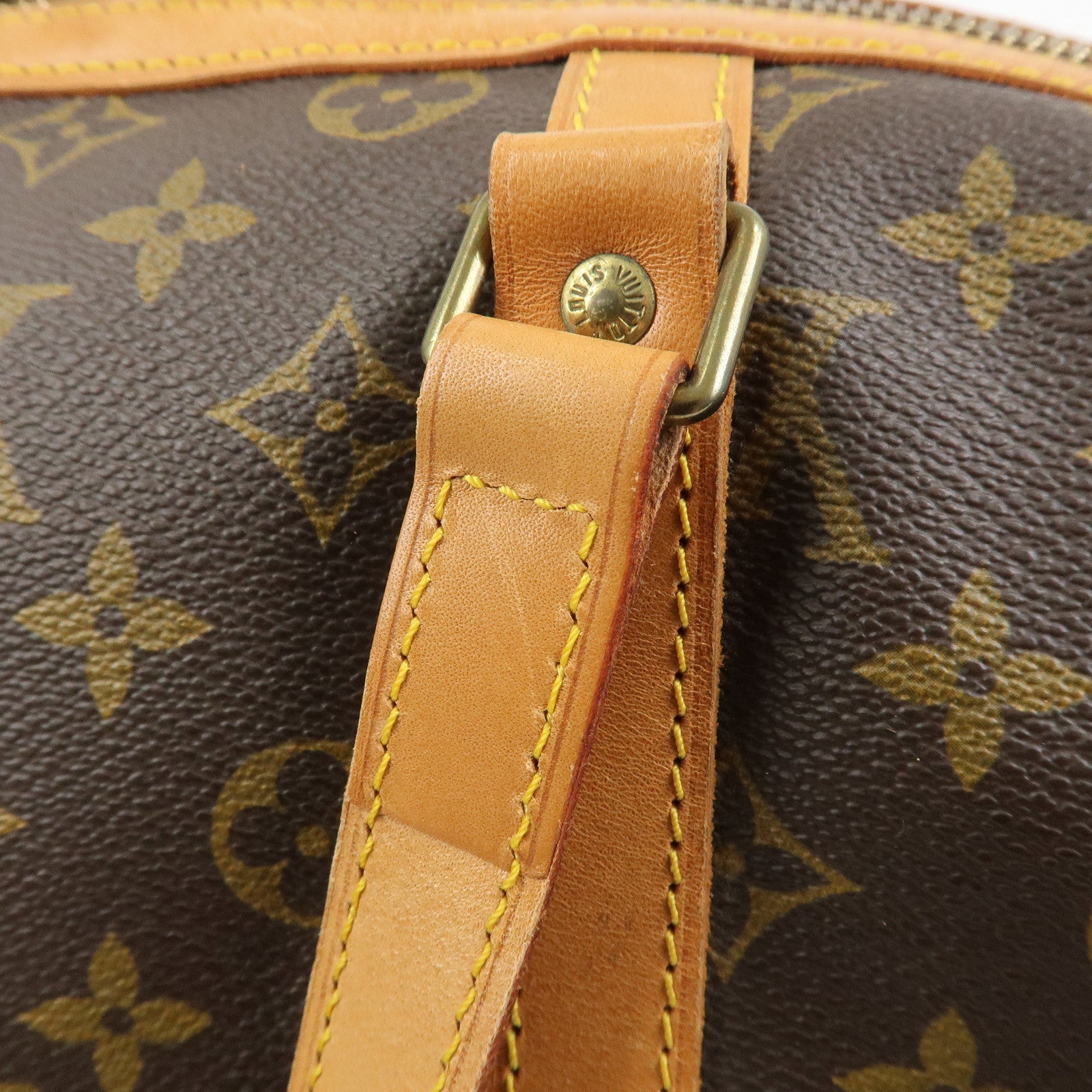 Louis Vuitton Monogram Sac Souple 35 Boston Bag Brown M41626