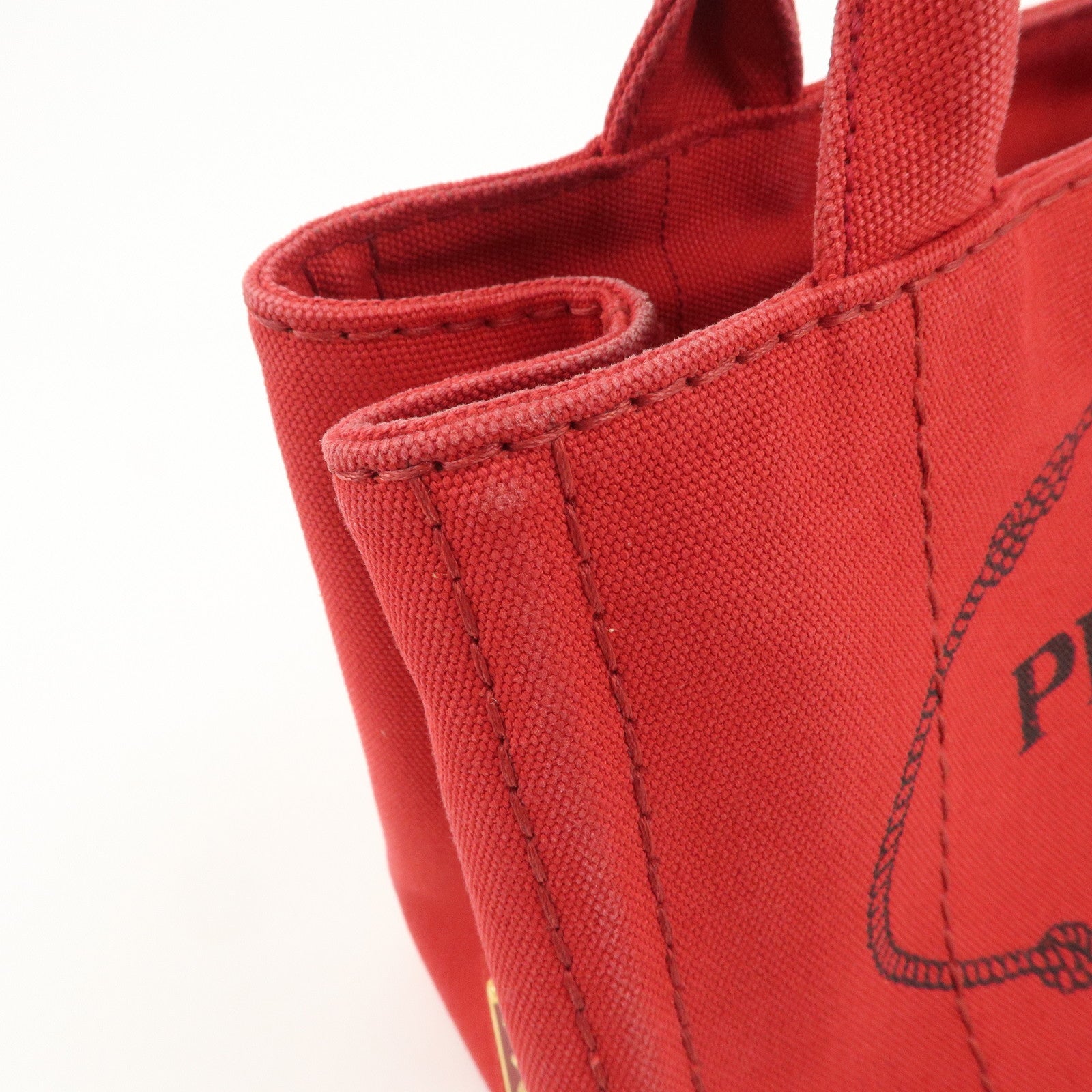 PRADA Logo Canapa Canvas Mini 2Way Bag Hand Shoulder Bag B2349G