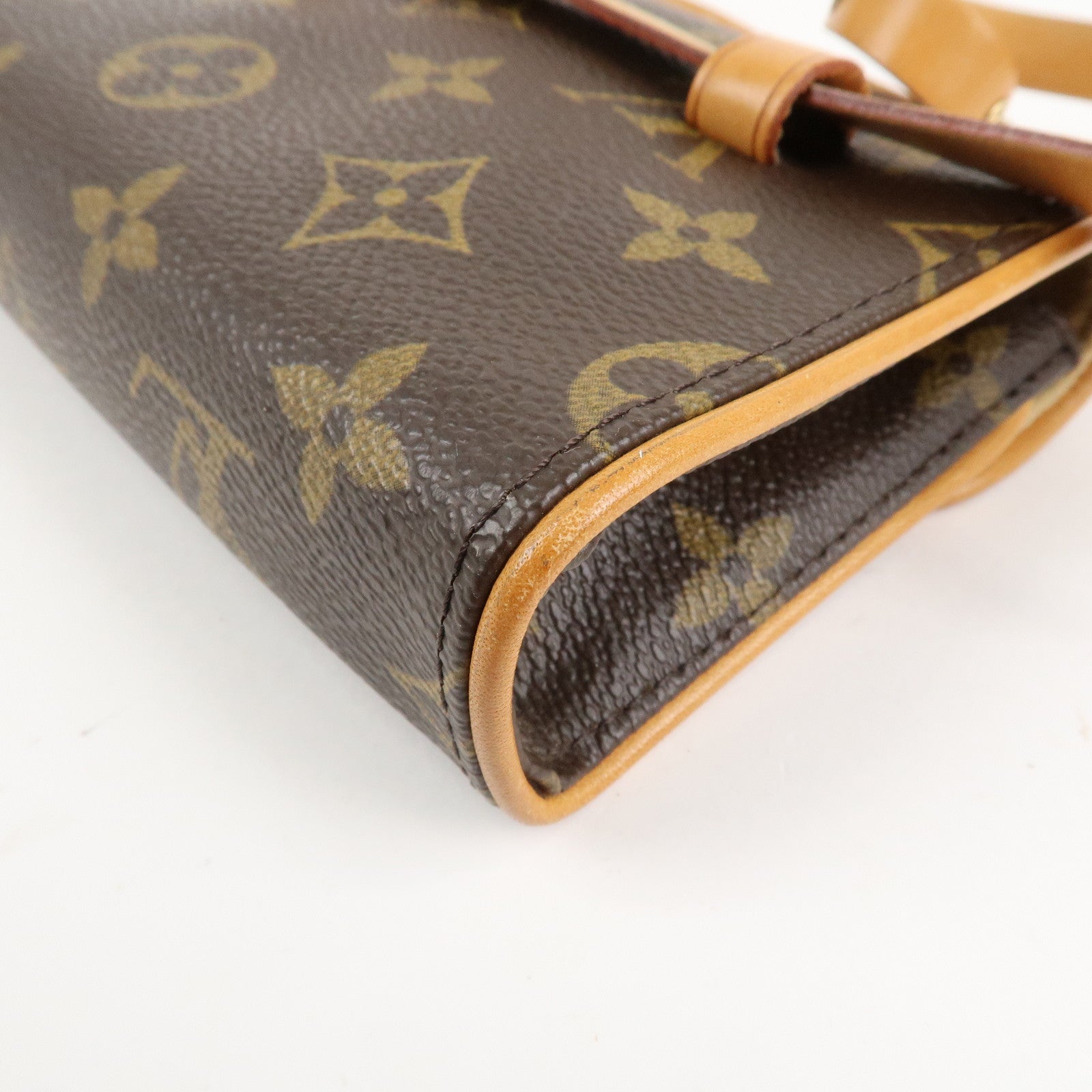 Louis Vuitton Monogram Pochette Florentine Waist Bag Belt XS M51855 Used