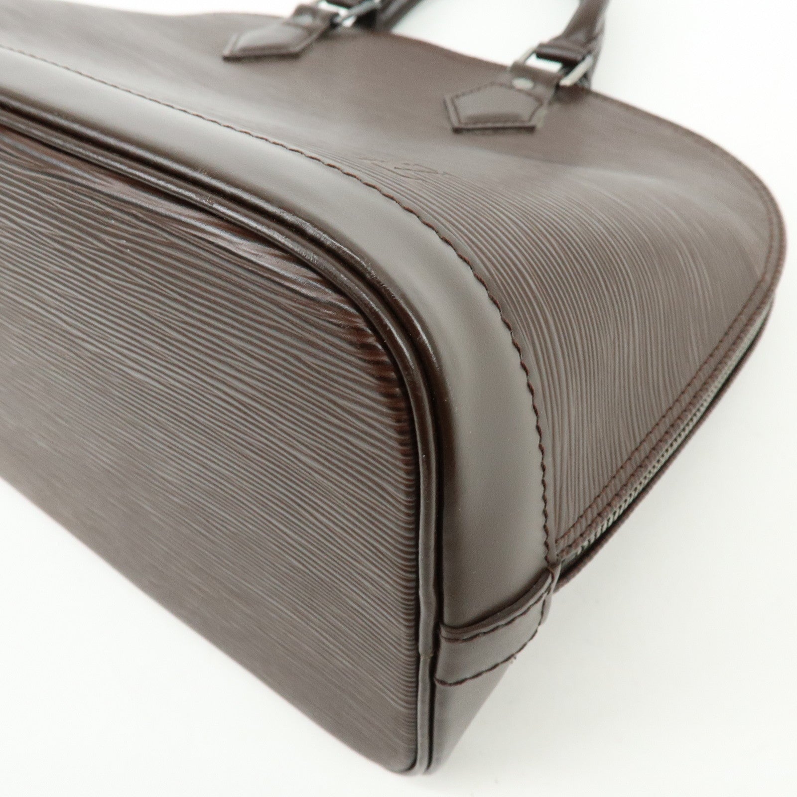 Louis Vuitton Epi Leather Alma Hand Bag Mocha Brown M5214D