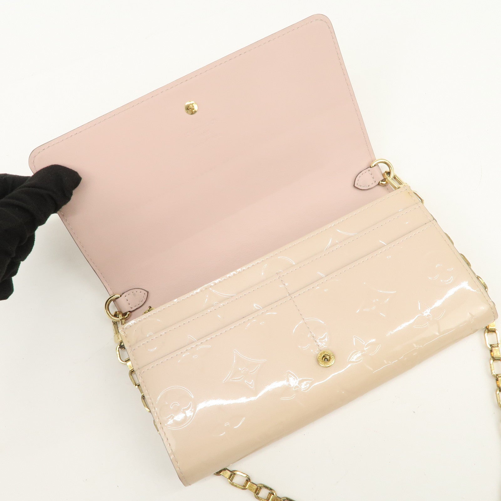 Louis Vuitton Monogram Vernis Portefeuille Sarah Long Wallet M90090