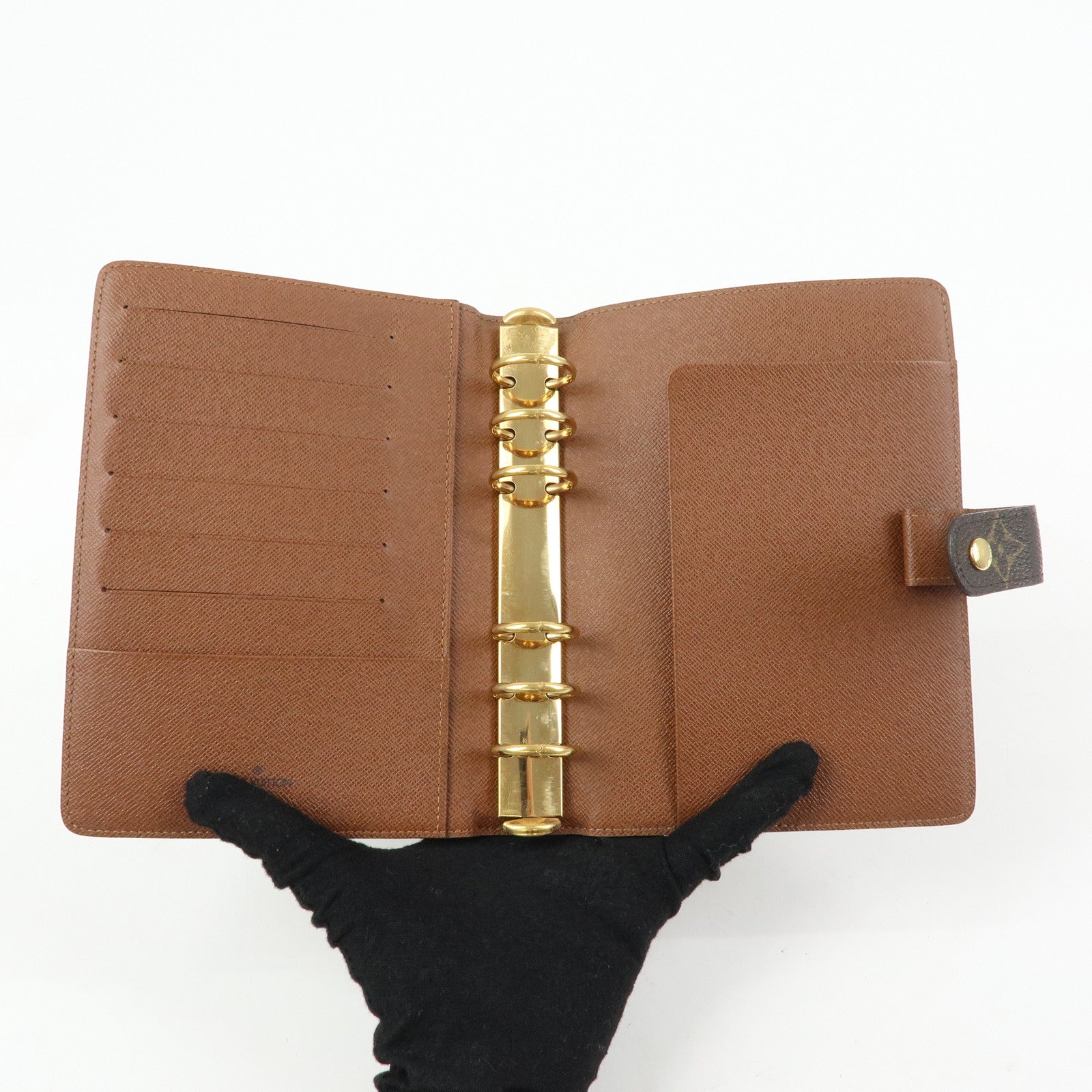 Louis Vuitton Monogram Agenda MM Planner Cover Brown R20105
