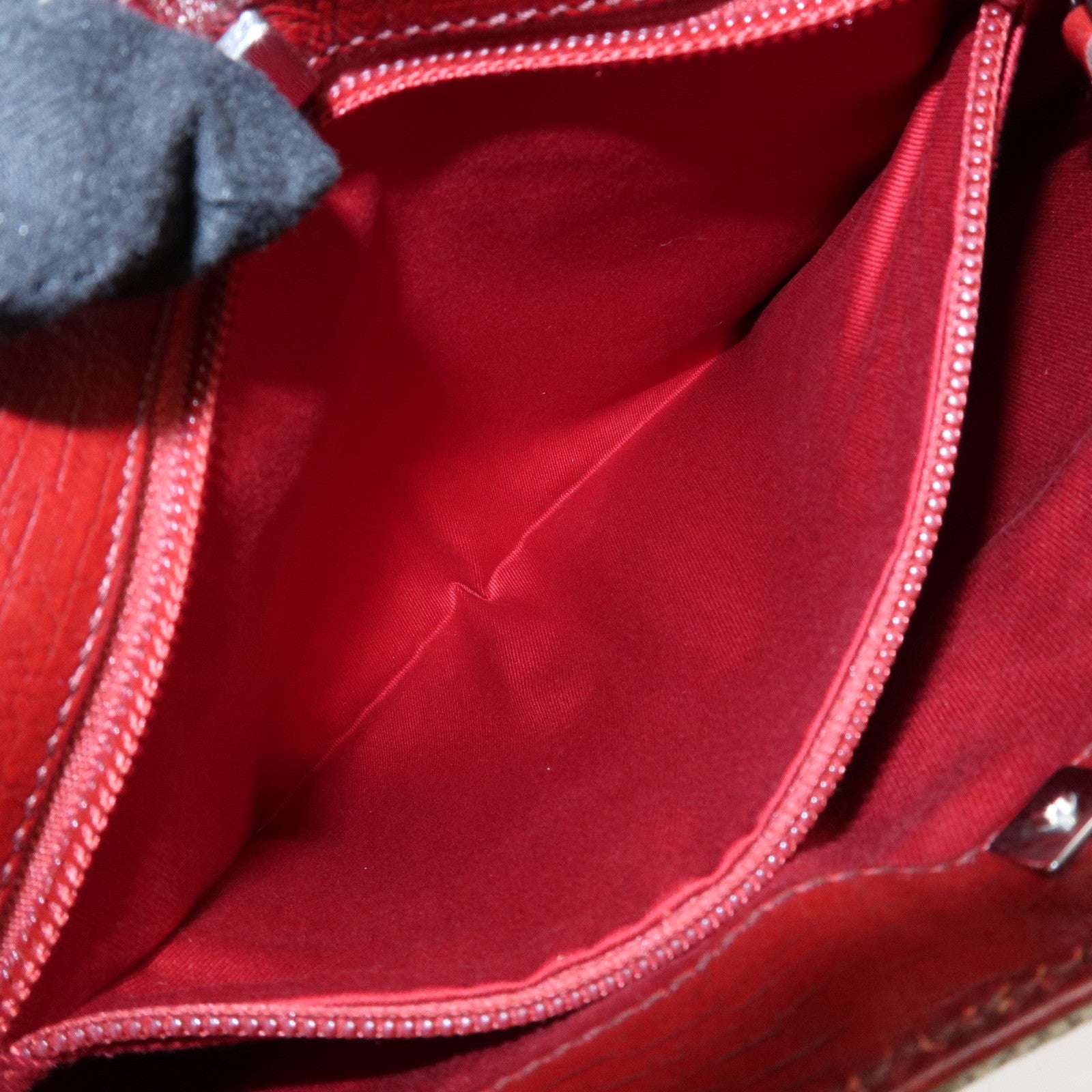 GUCCI Gucci GG Supreme Leather Tote Bag Hand Bag Beige Red 117551