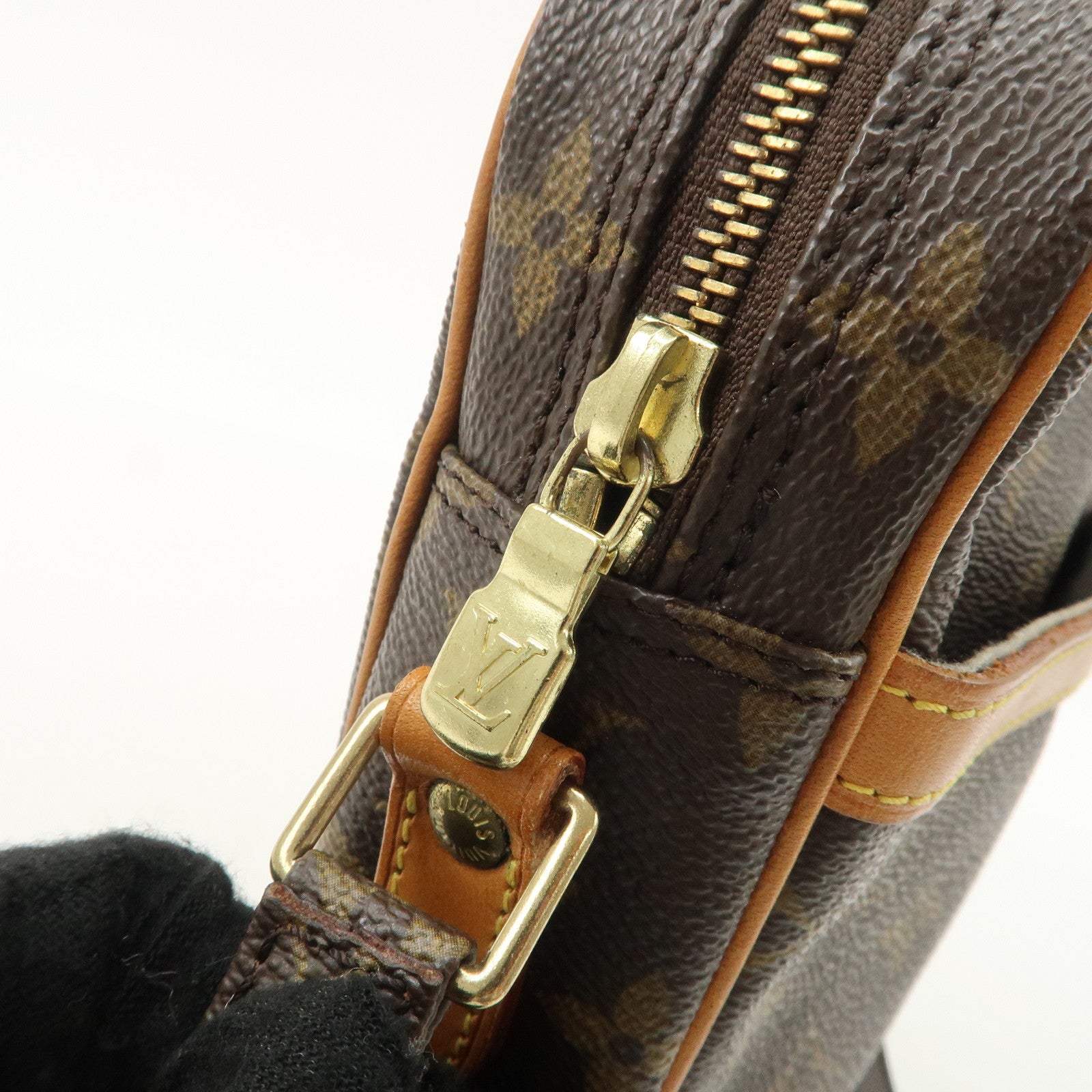 Louis Vuitton Monogram Danube Shoulder Bag Brown M45266 Used