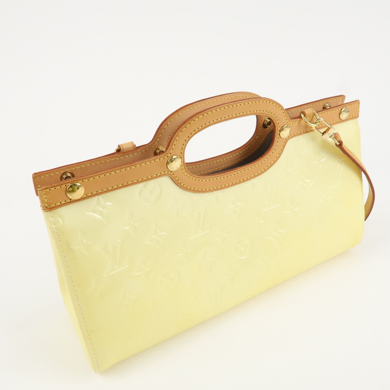 Louis Vuitton Monogram Vernis Roxbury Drive 2Way Bag Perle M91374 Used