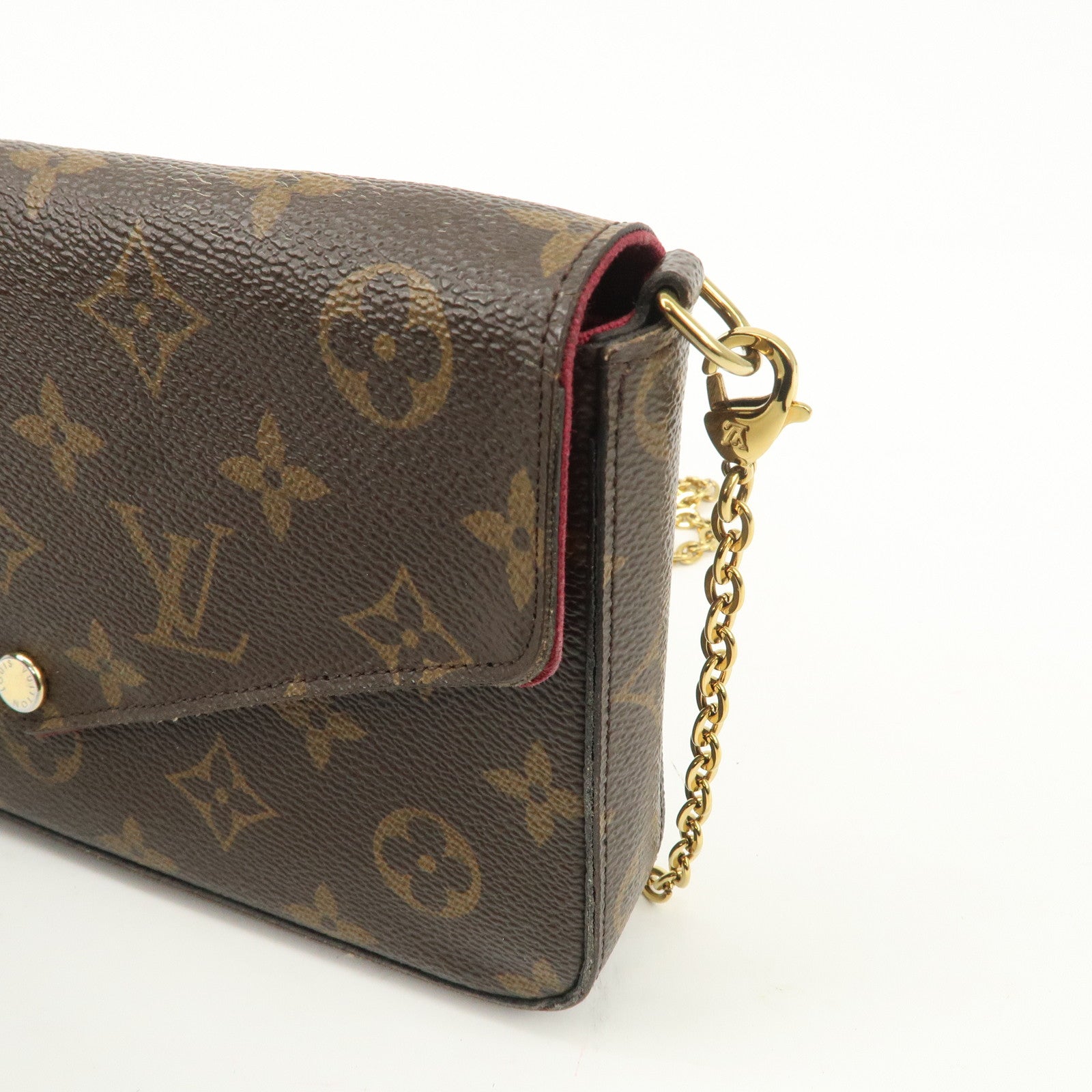 Louis Vuitton Monogram Pochette Felicie Shoulder Bag Brown M61276