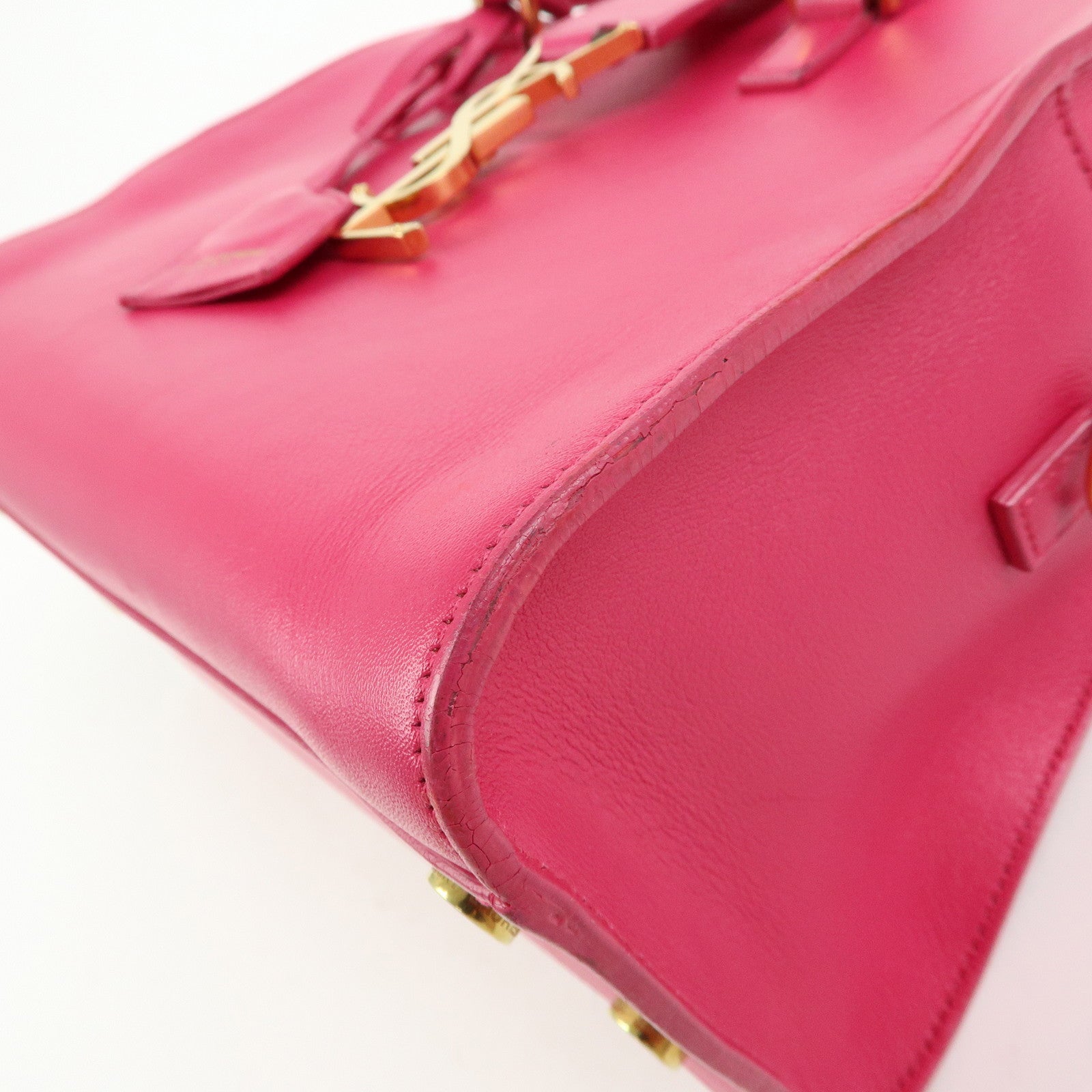 SAINT LAURENT PARIS Cassandra Leather 2Way Hand Shoulder Bag 372087
