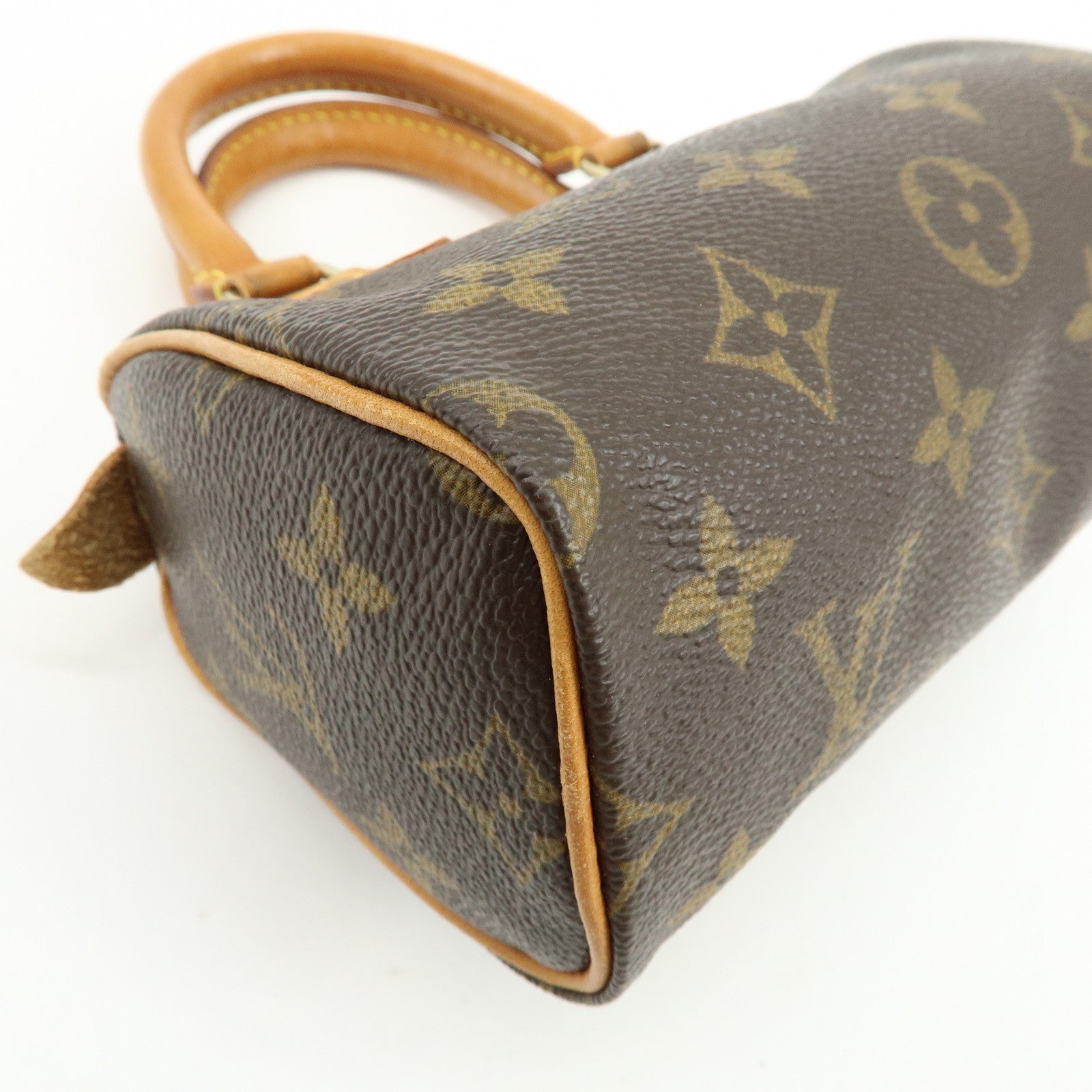 Louis Vuitton Monogram Mini Speedy Hand Bag Brown M41534